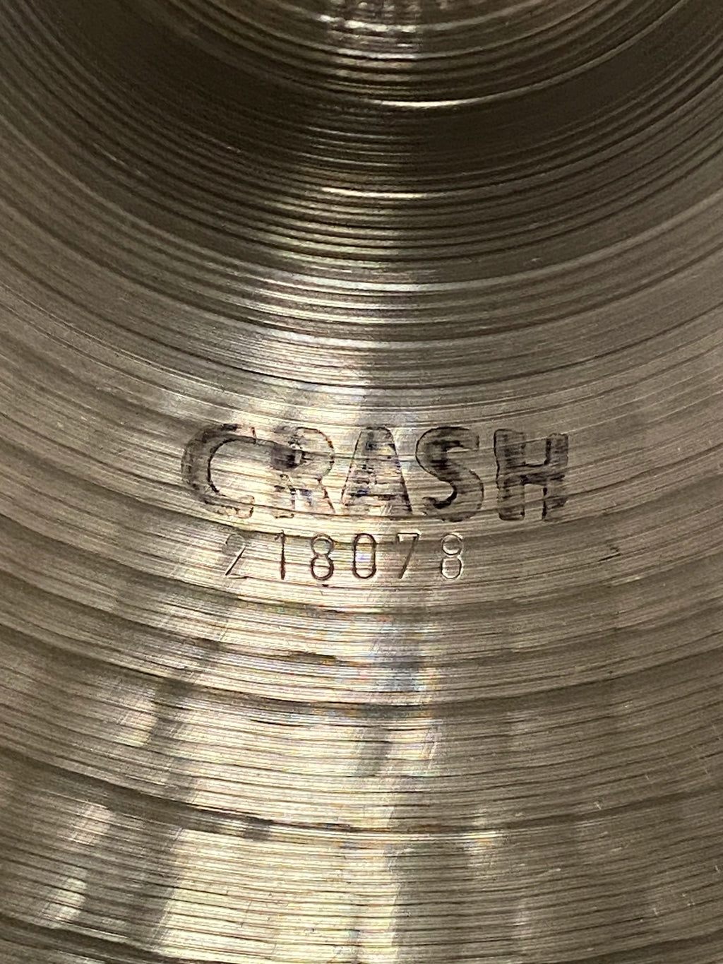17" Paiste 2002 Crash 1282 grams black logo from 1972