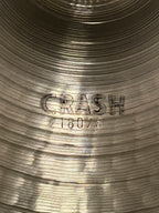 17" Paiste 2002 Crash 1282 grams black logo from 1972