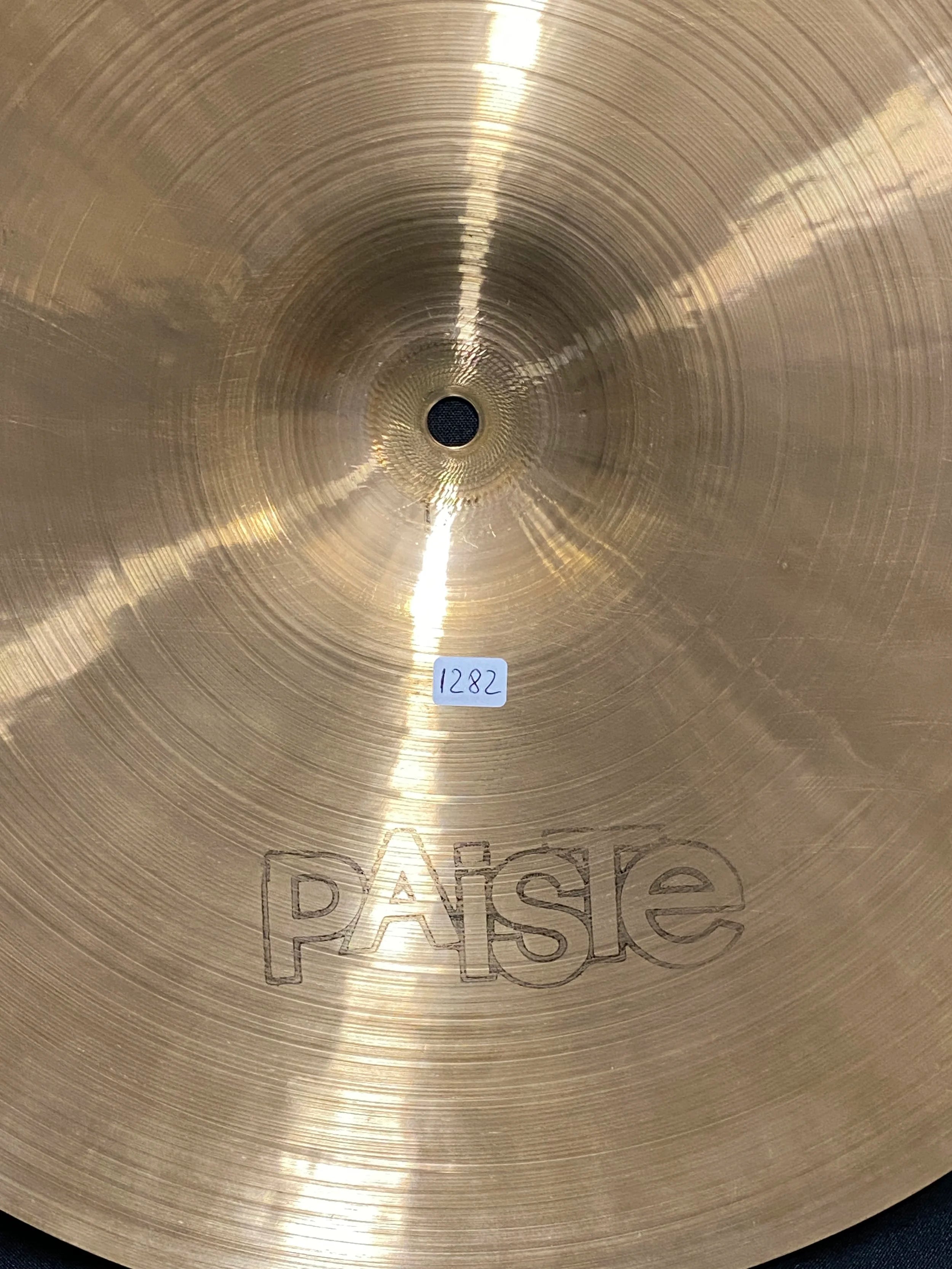 17" Paiste 2002 Crash 1282 grams black logo from 1972