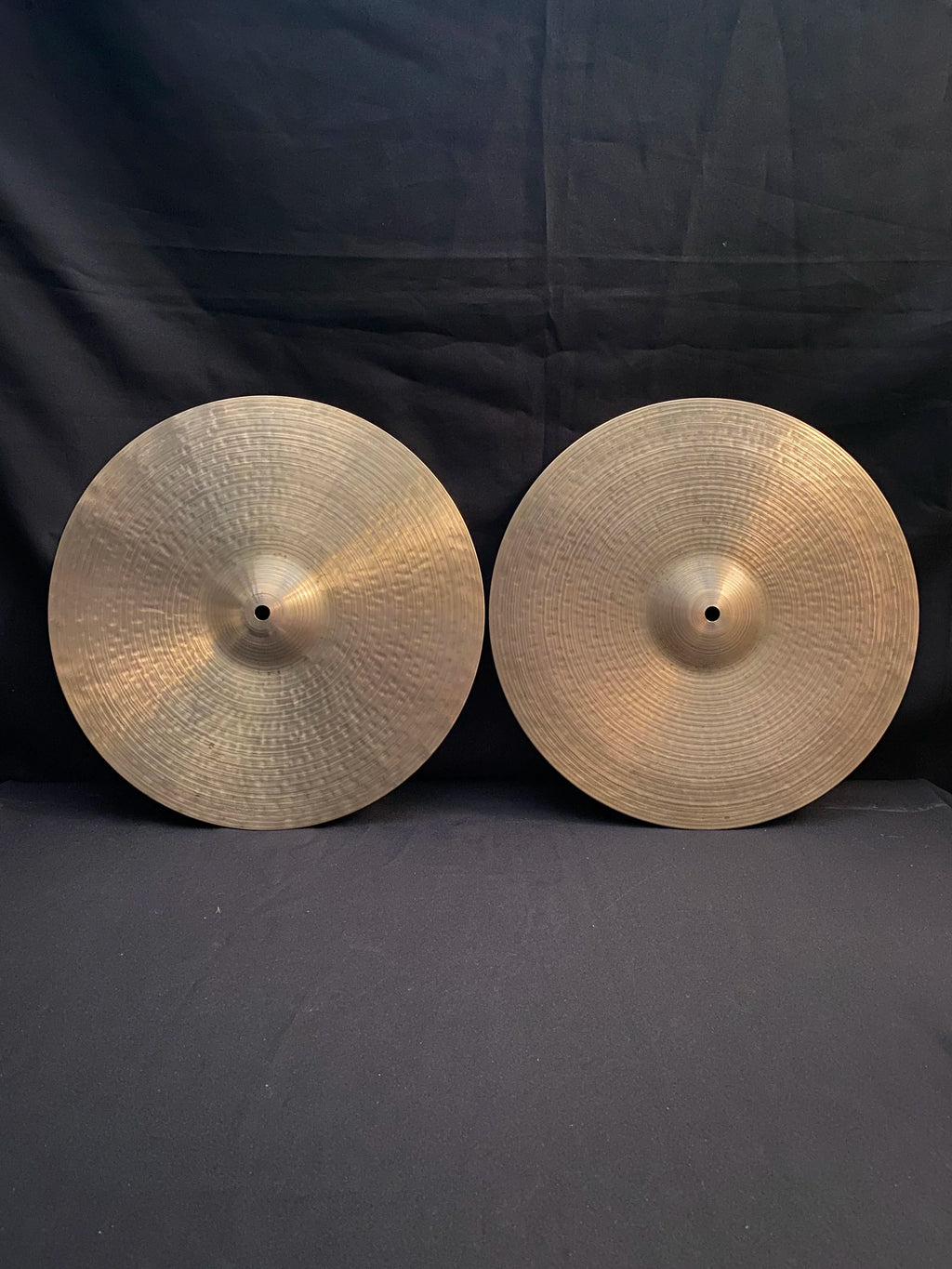 15" Zildjian K Canada Hi-Hat cymbals 1283 - 1248 grams from late 1970's