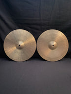 15" Zildjian K Canada Hi-Hat cymbals 1283 - 1248 grams from late 1970's
