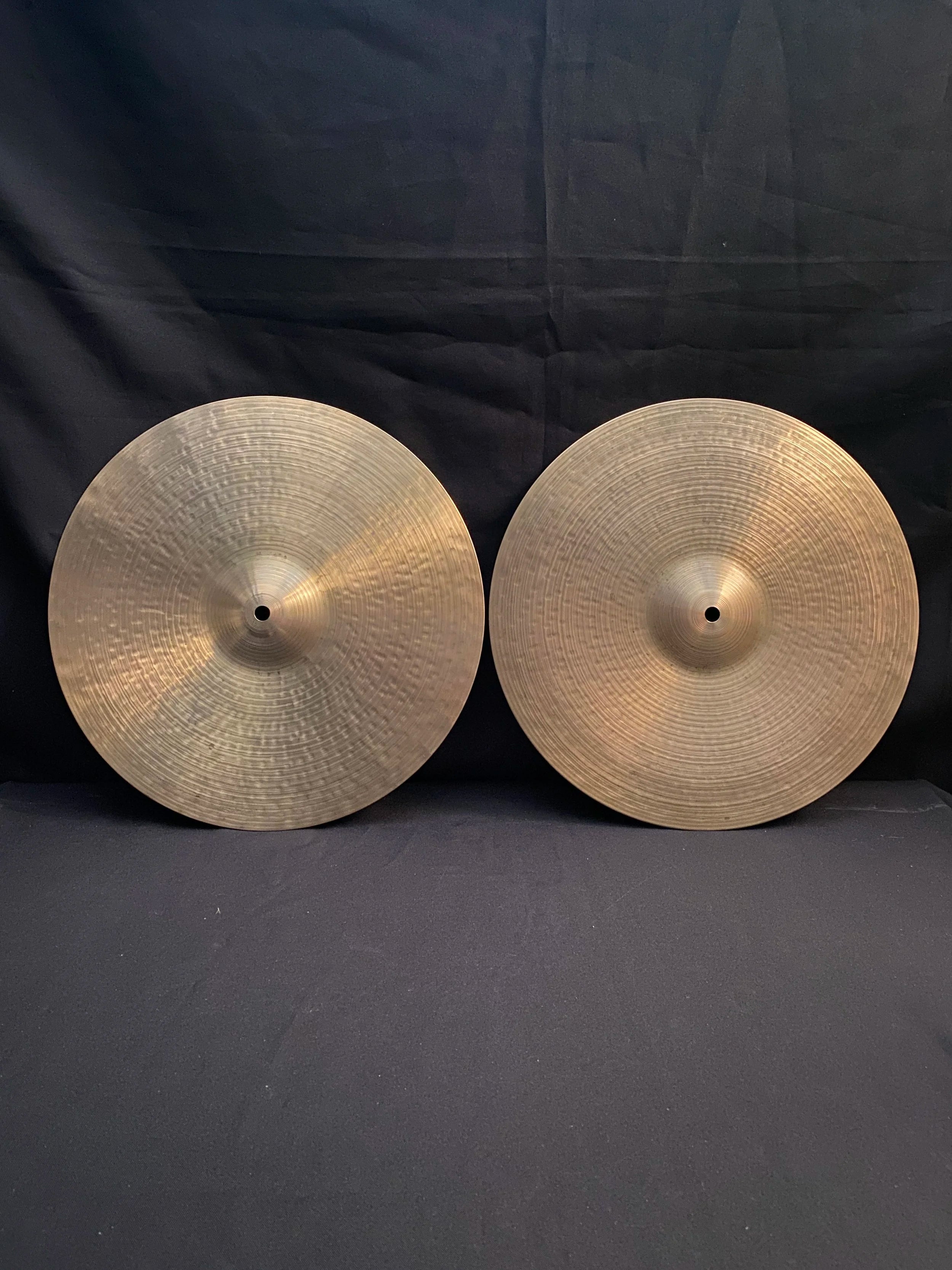 15" Zildjian K Canada Hi-Hat cymbals 1283 - 1248 grams from late 1970's