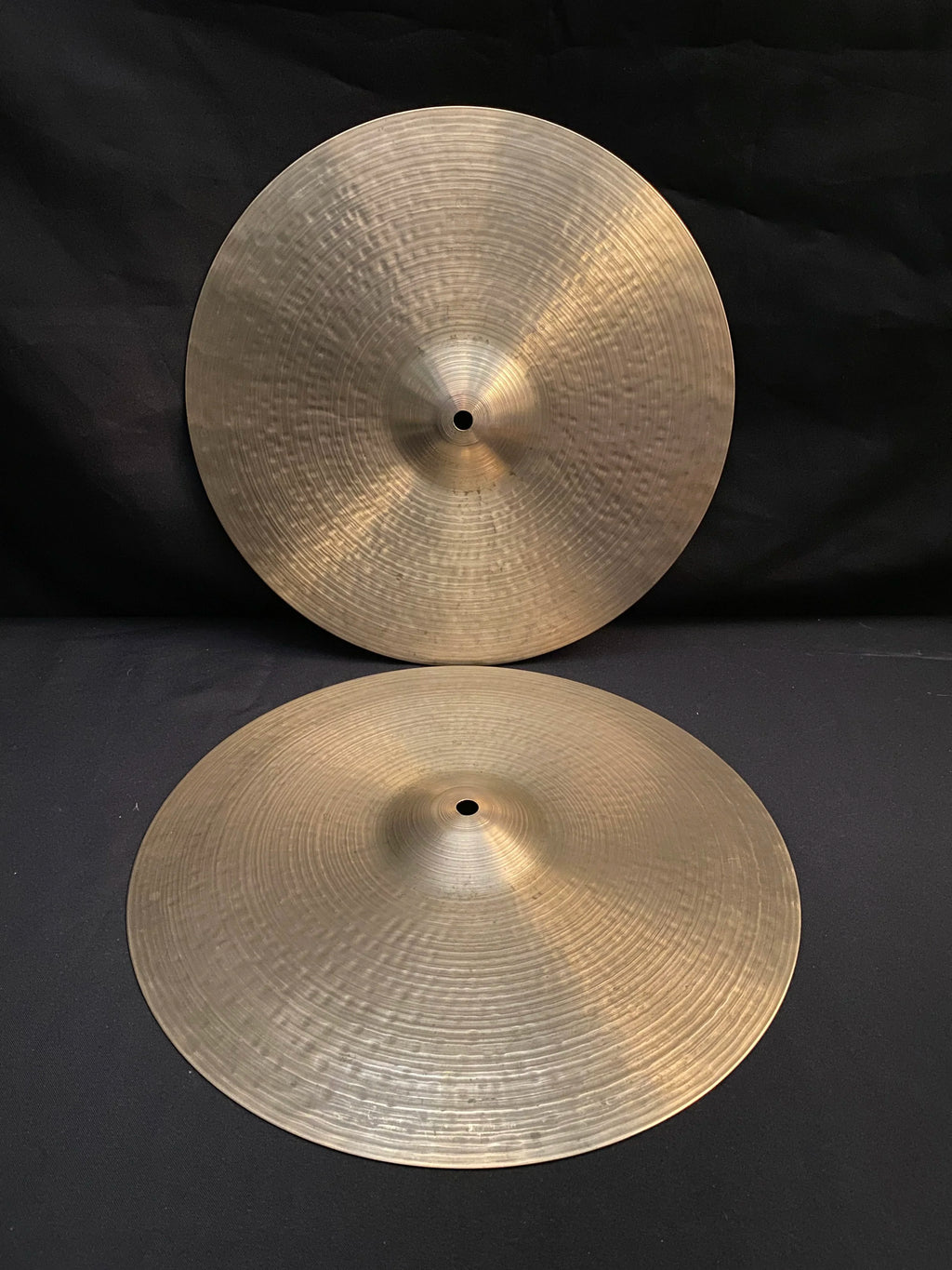 15" Zildjian K Canada Hi-Hat cymbals 1283 - 1248 grams from late 1970's