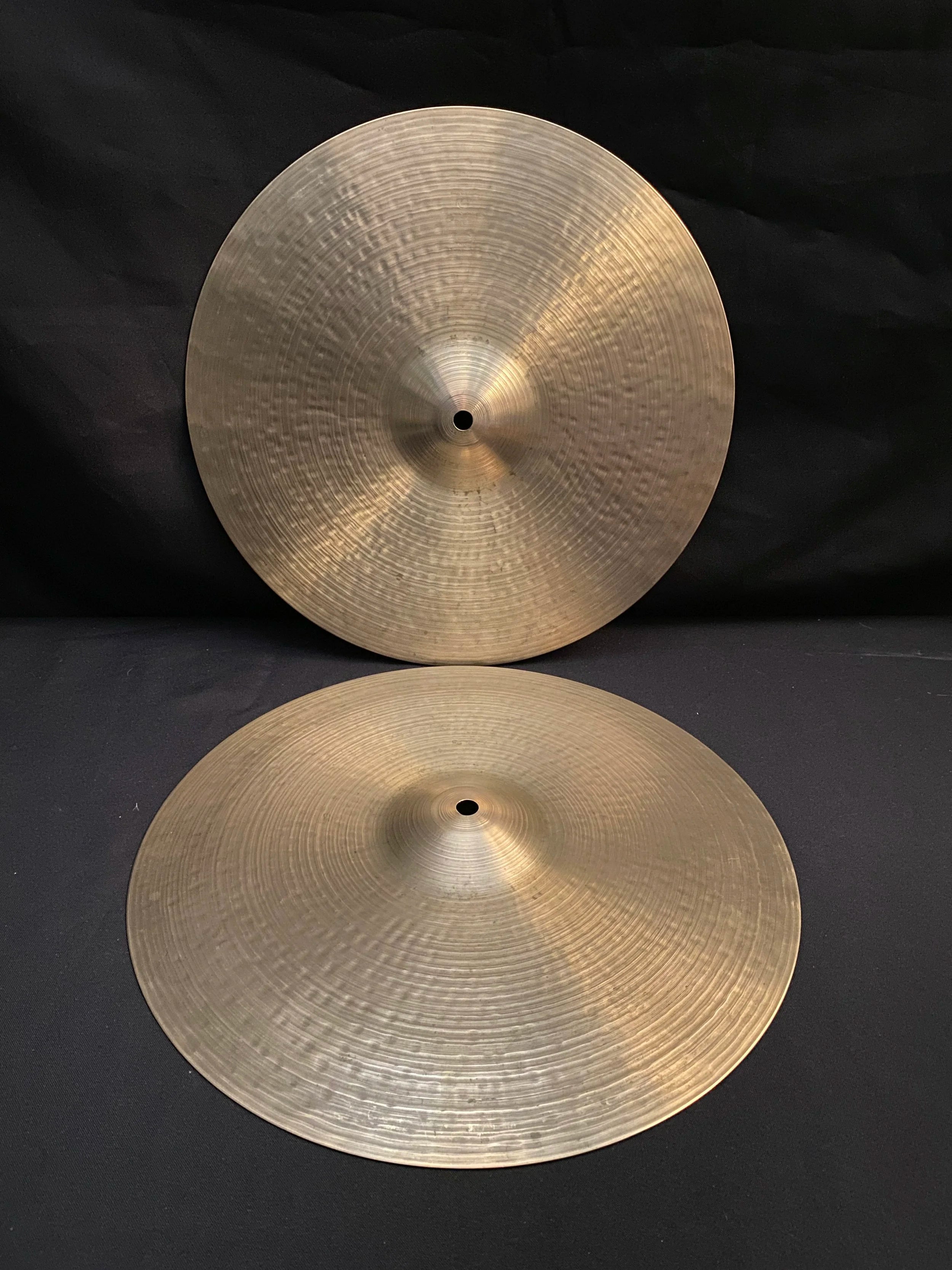 15" Zildjian K Canada Hi-Hat cymbals 1283 - 1248 grams from late 1970's