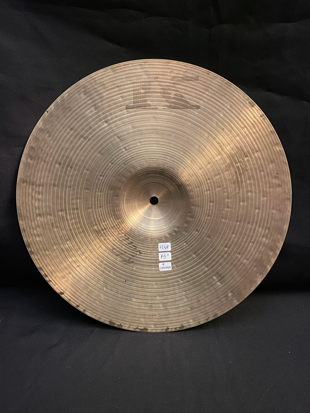 15" Zildjian K Canada Hi-Hat cymbals 1283 - 1248 grams from late 1970's