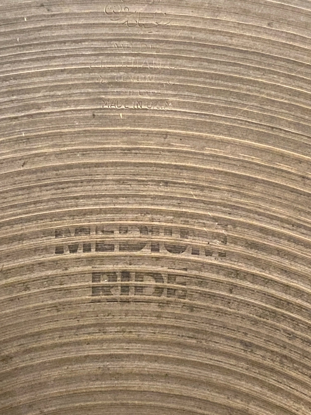 20" Zildjian Avedis Medium Ride Hollow Logo 2653 grams from 1970's