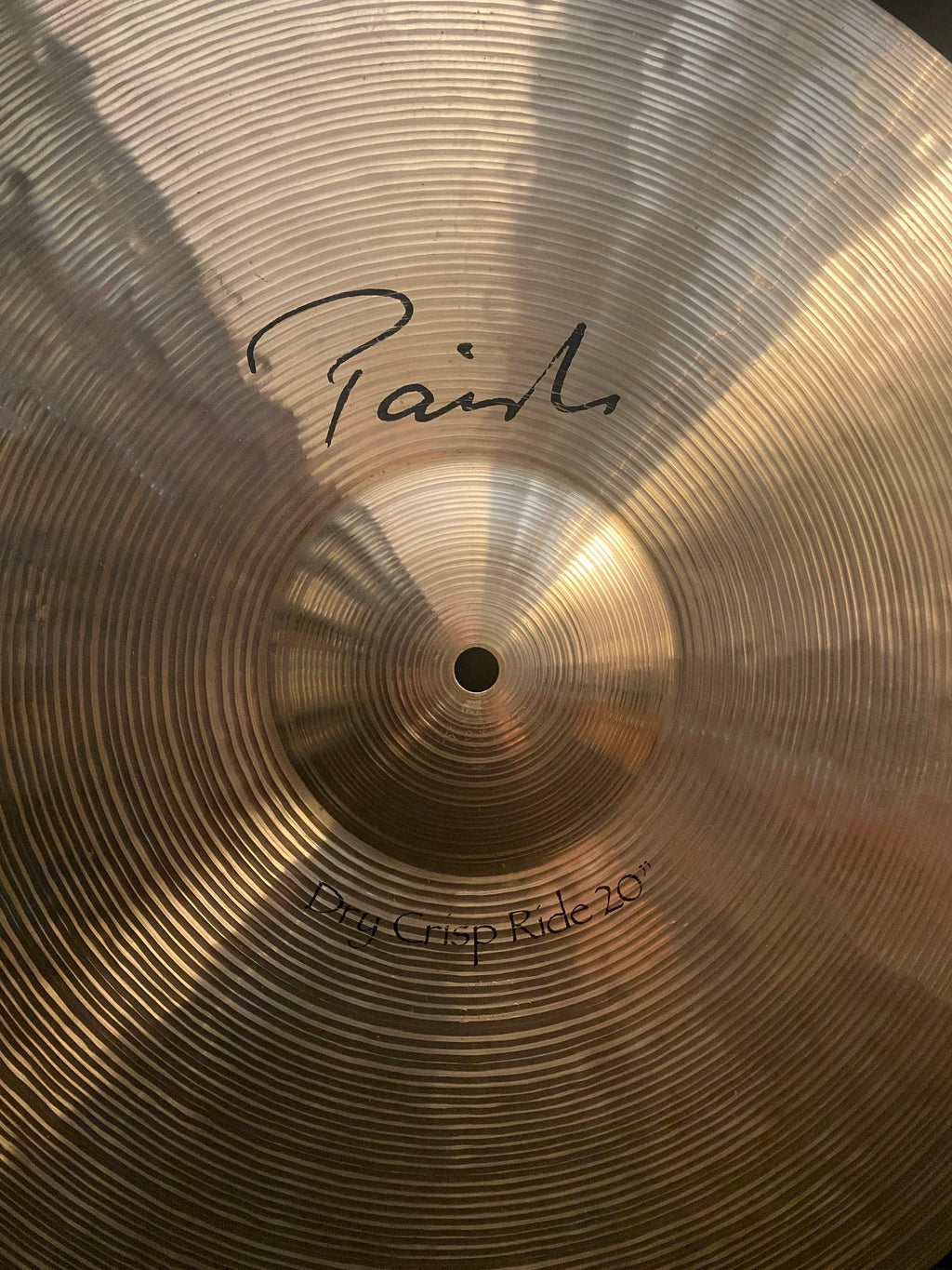 20" Paiste Signature Dry Crisp Ride 2278 grams from 1992