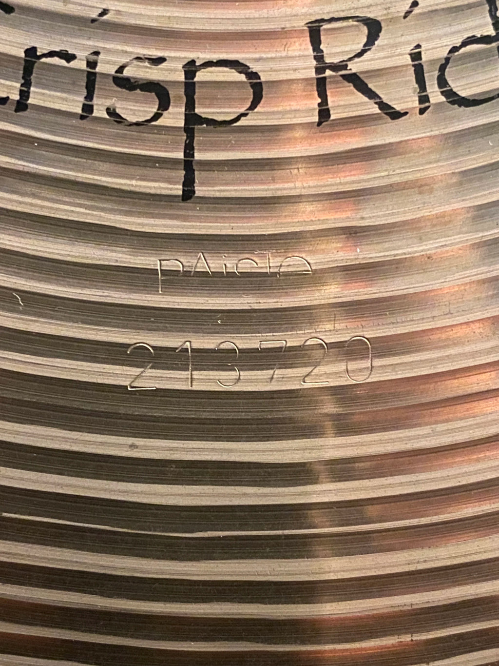 20" Paiste Signature Dry Crisp Ride 2278 grams from 1992