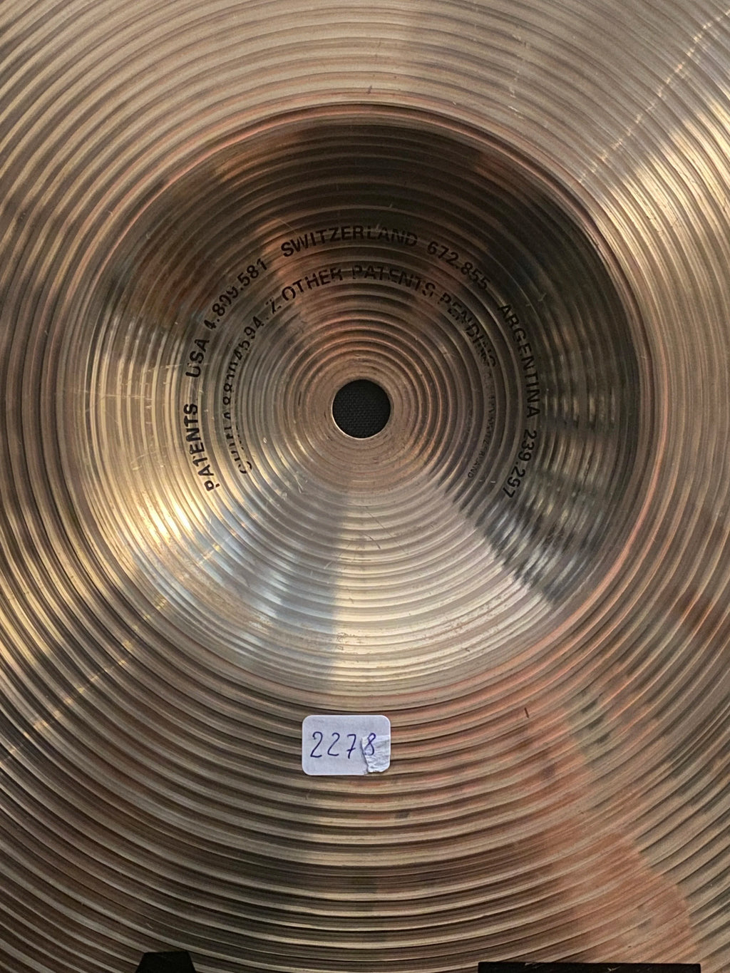 20" Paiste Signature Dry Crisp Ride 2278 grams from 1992