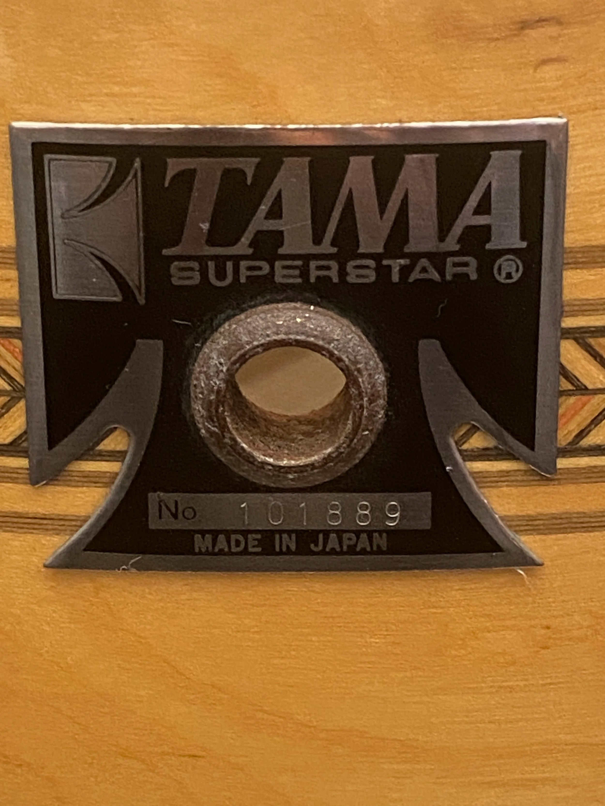 1980's Tama Superstar Mastercraft AW-456 Birch Artwood 14" x 6,5" Snare Drum​ with Roller-Action Strainer.