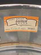 Gretsch 4165 COB Brass Shell 14" x 5" snare drum 1975 Stop Sign badge