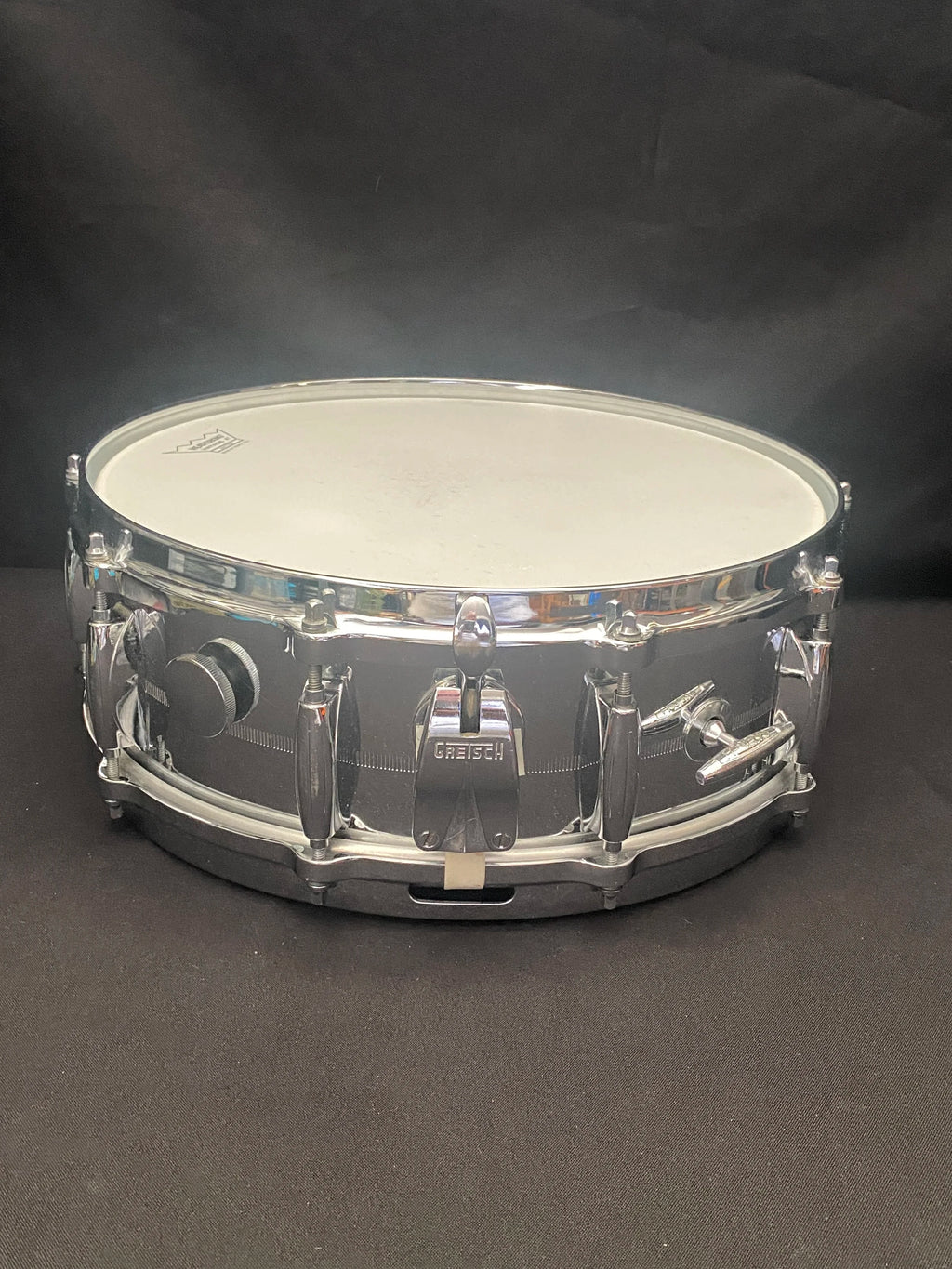 Gretsch 4165 COB Brass Shell 14" x 5" snare drum 1975 Stop Sign badge