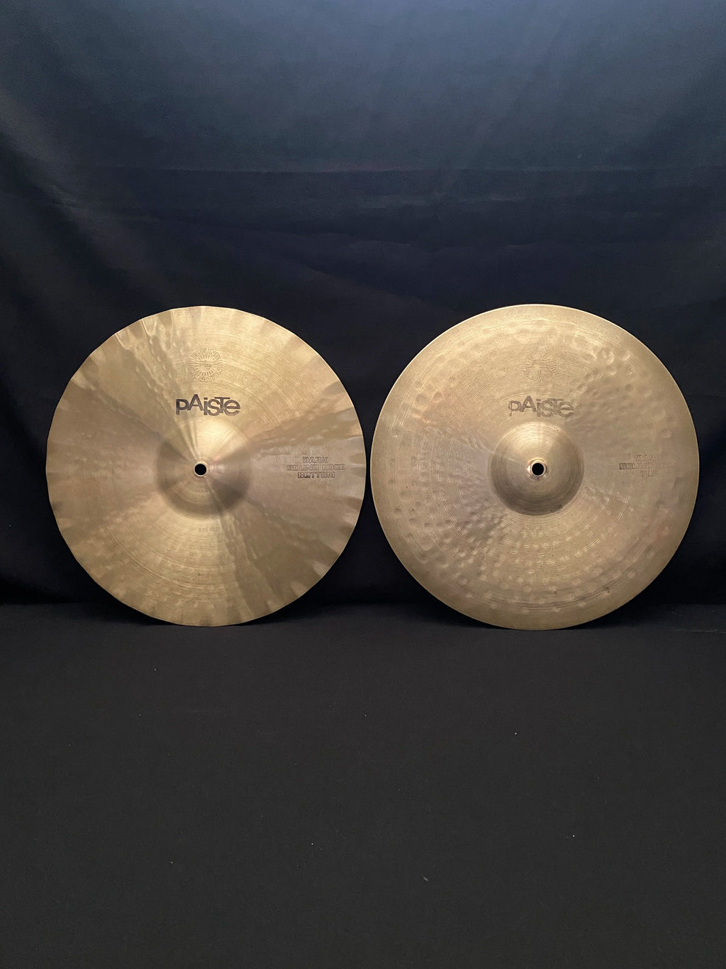 14" Paiste Sound Creation Dark Sound Edge Hi-Hat 1266 - 1133 grams from 1978