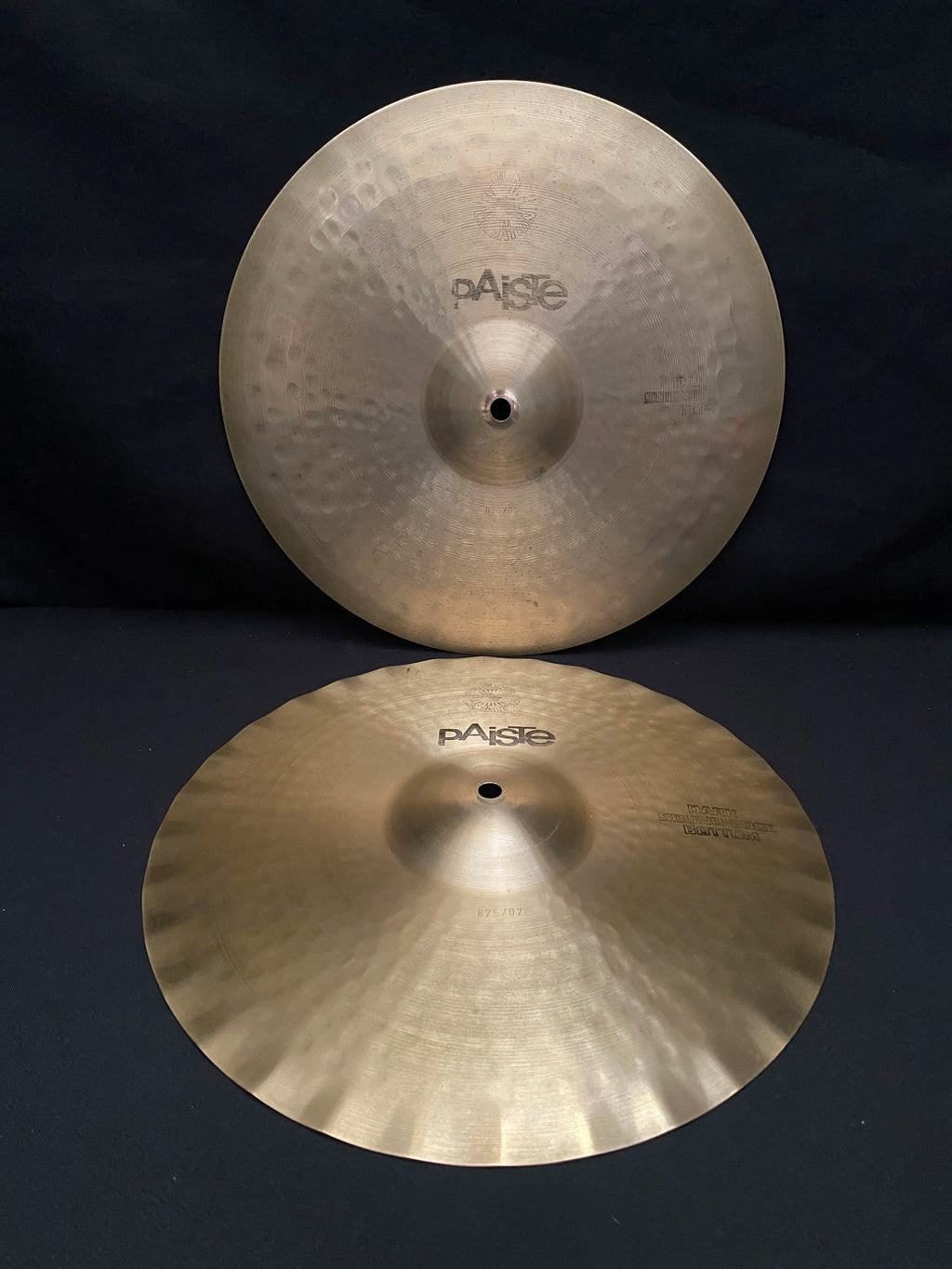14" Paiste Sound Creation Dark Sound Edge Hi-Hat 1266 - 1133 grams from 1978
