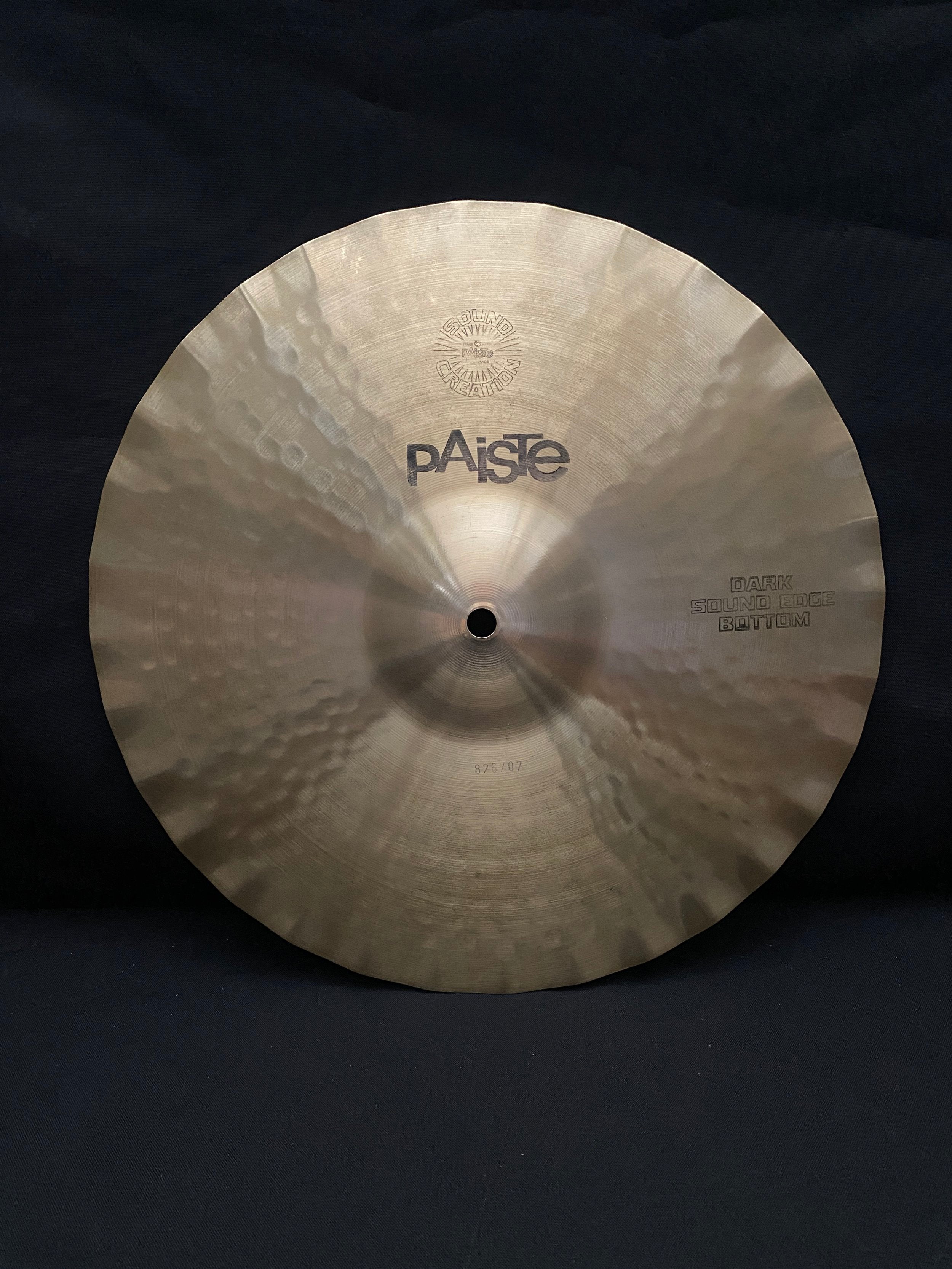 14" Paiste Sound Creation Dark Sound Edge Hi-Hat 1266 - 1133 grams from 1978