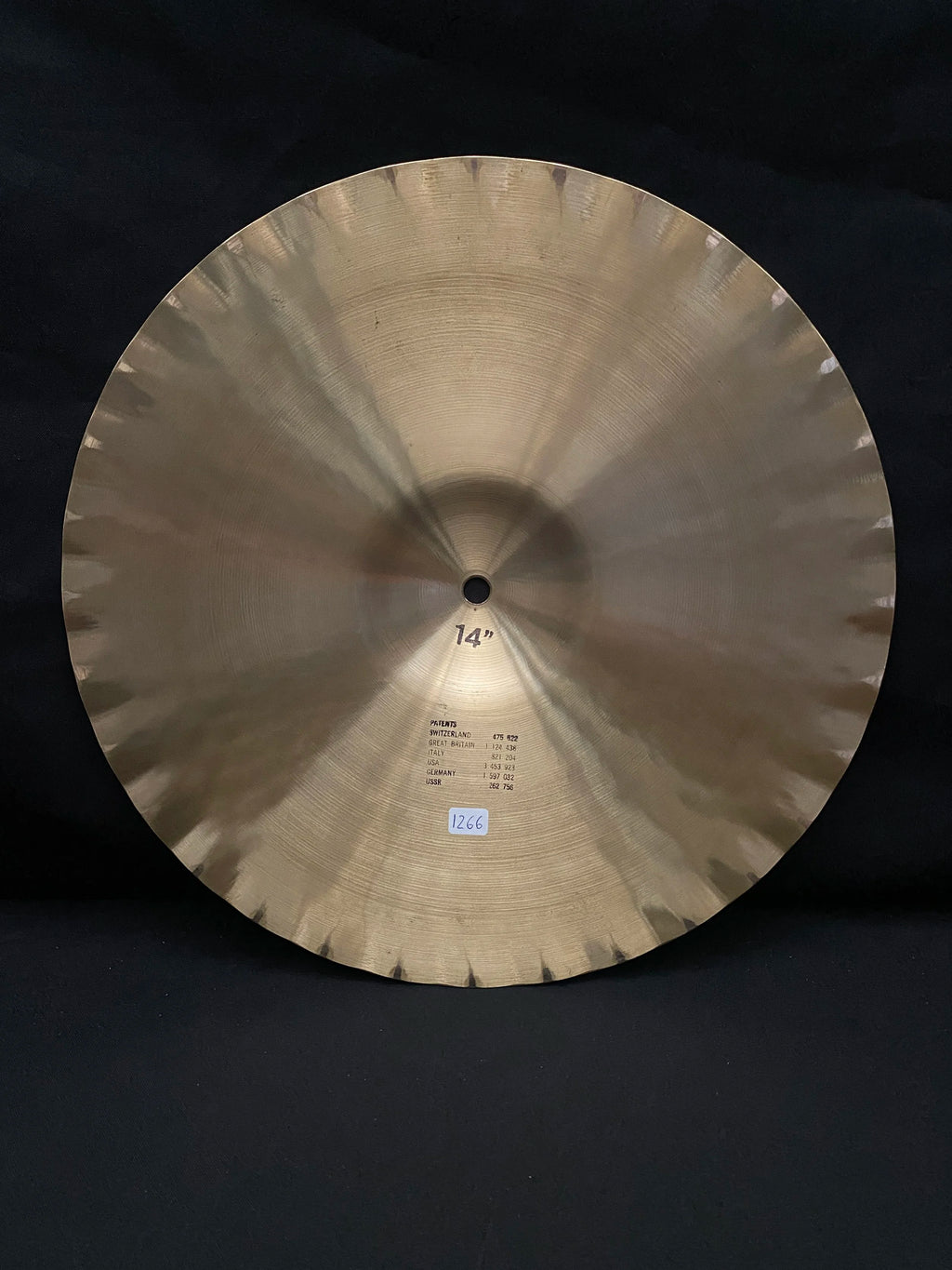 14" Paiste Sound Creation Dark Sound Edge Hi-Hat 1266 - 1133 grams from 1978