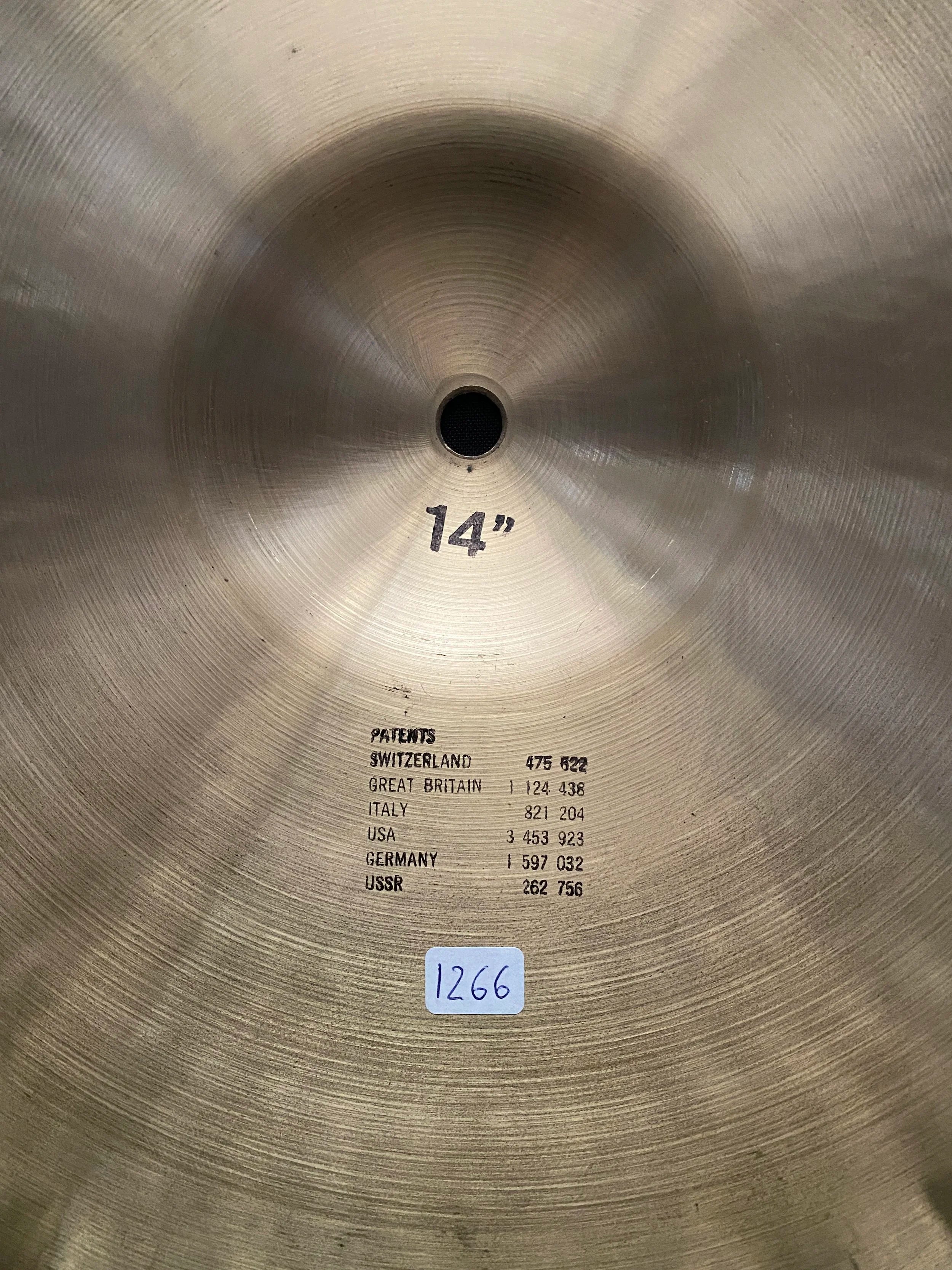 14" Paiste Sound Creation Dark Sound Edge Hi-Hat 1266 - 1133 grams from 1978