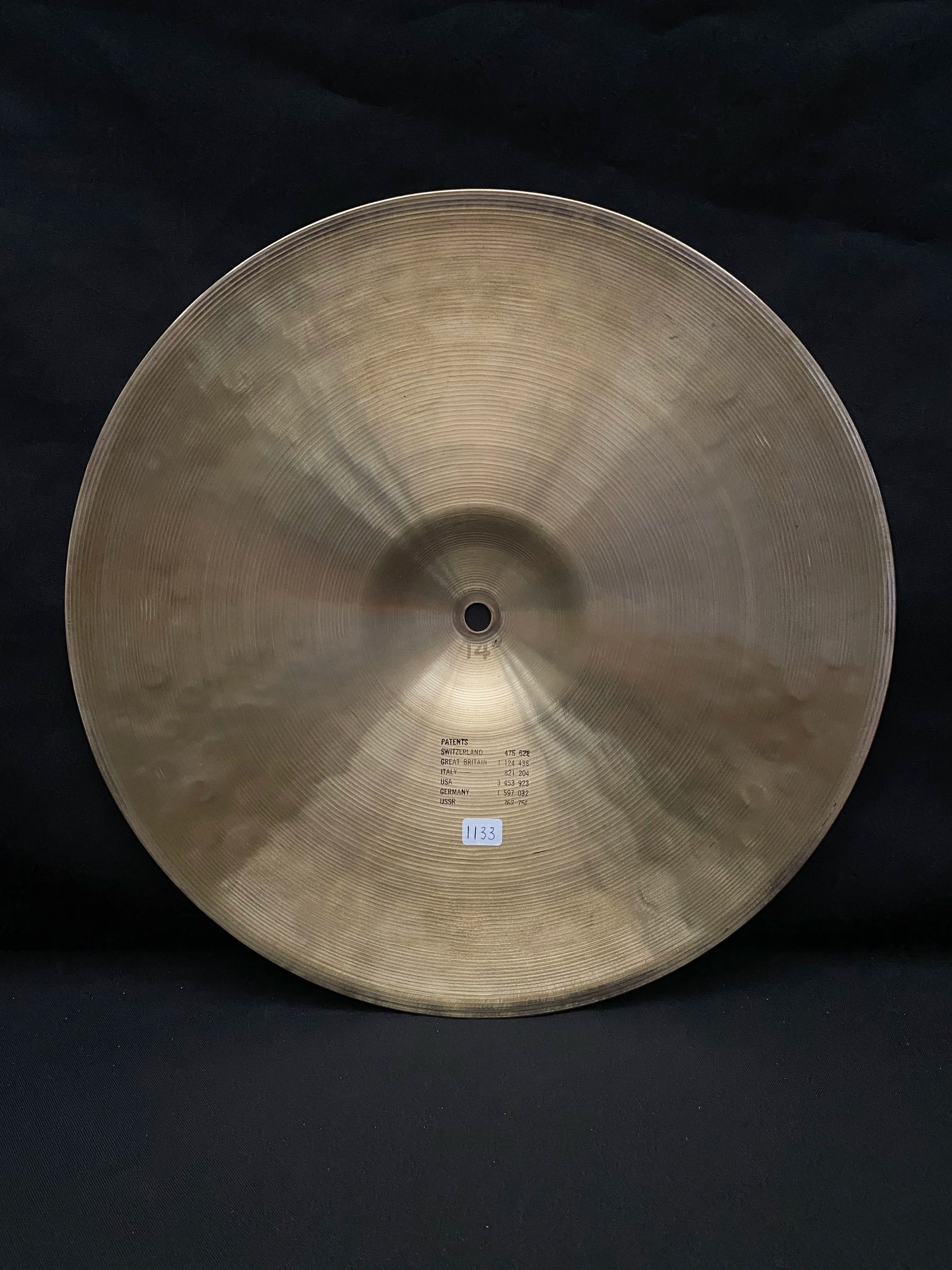 14" Paiste Sound Creation Dark Sound Edge Hi-Hat 1266 - 1133 grams from 1978