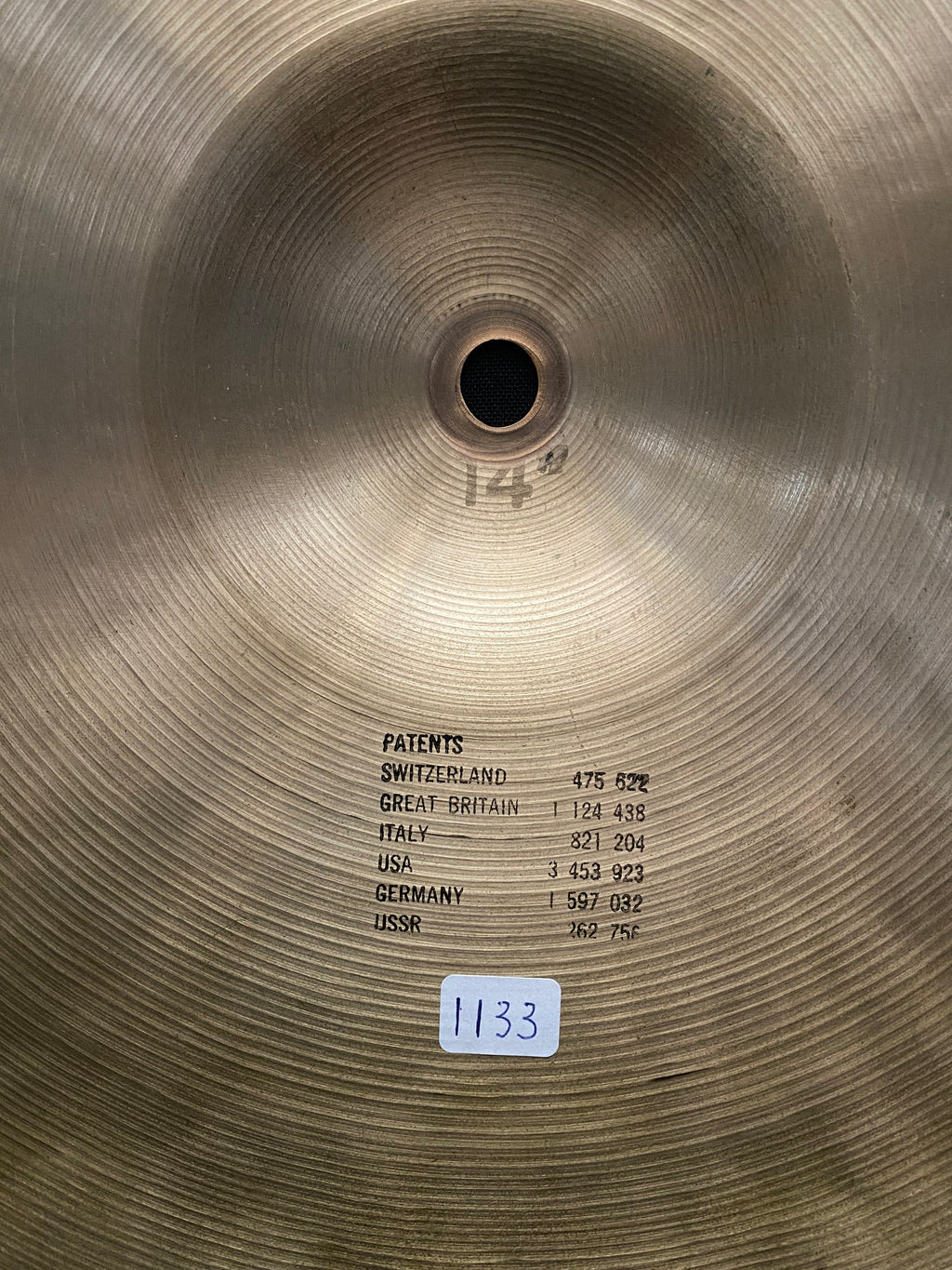 14" Paiste Sound Creation Dark Sound Edge Hi-Hat 1266 - 1133 grams from 1978
