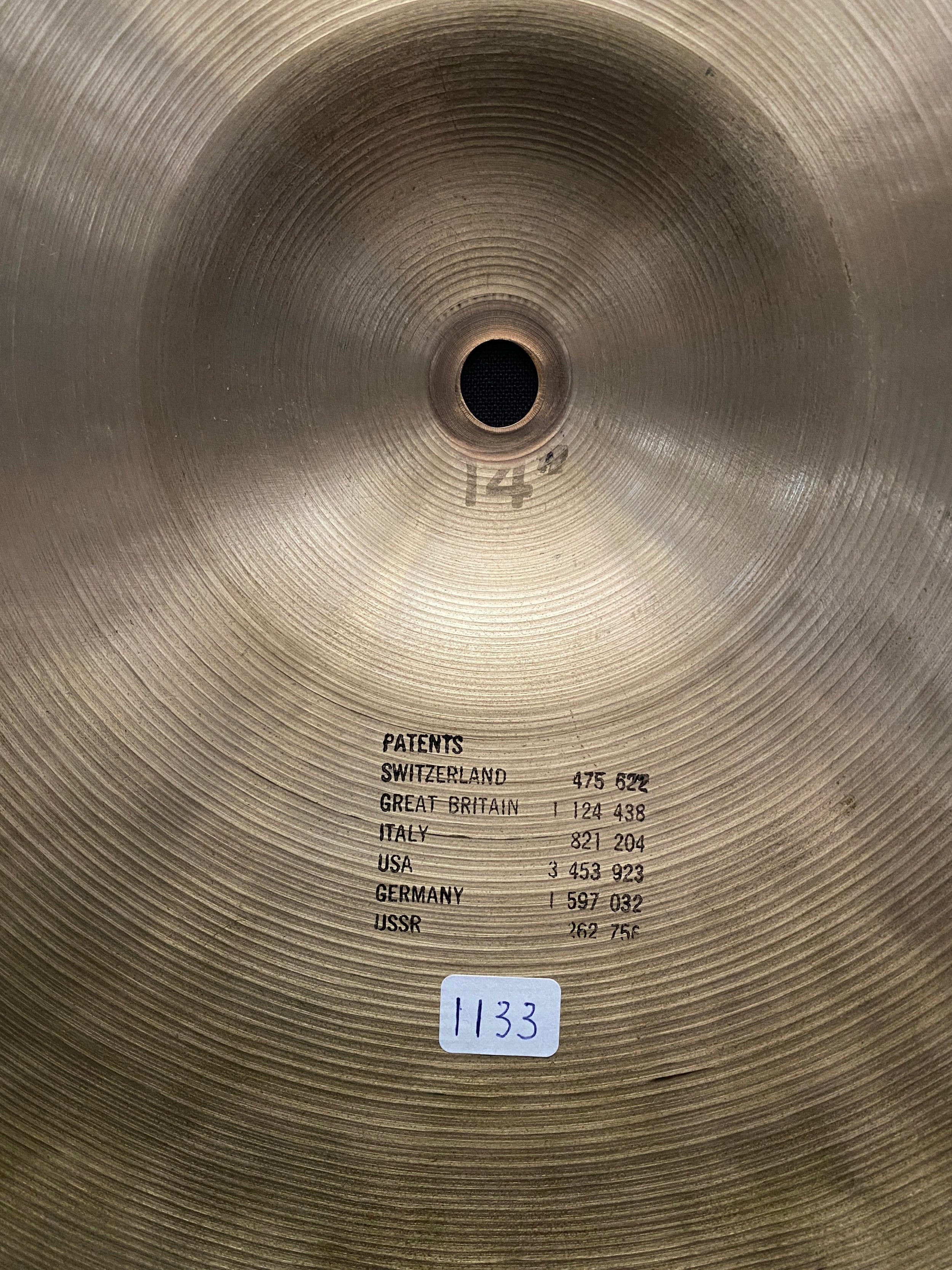 14" Paiste Sound Creation Dark Sound Edge Hi-Hat 1266 - 1133 grams from 1978