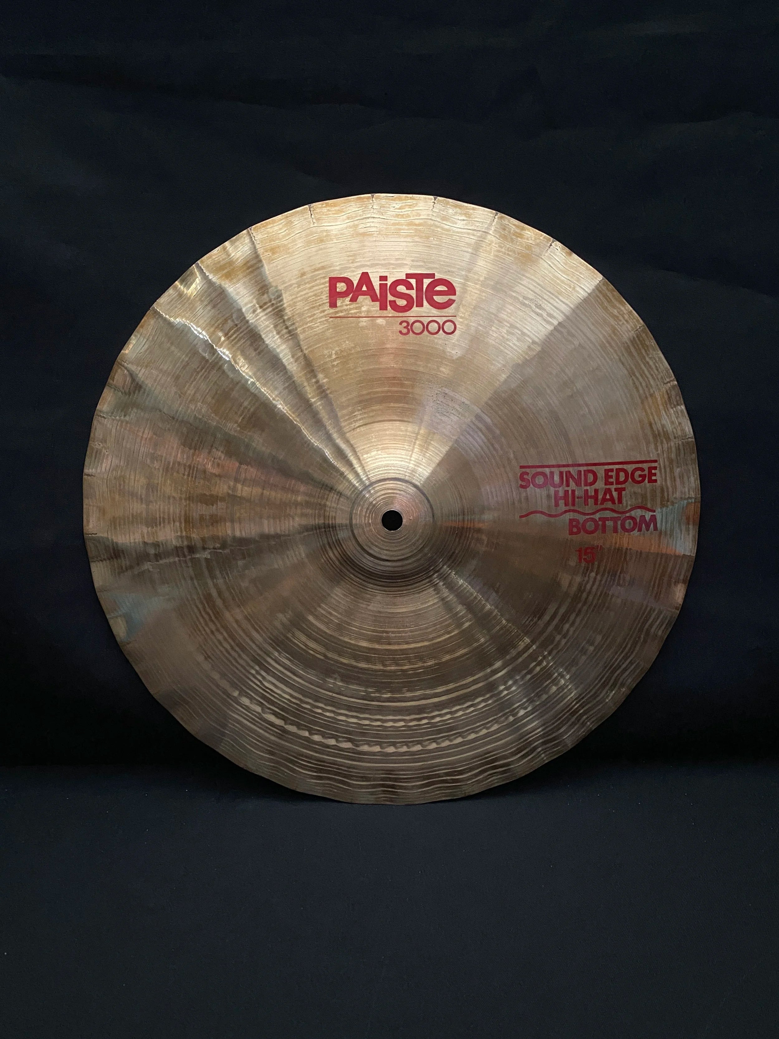 15" Paiste 3000 Sound Edge Hi-Hat 1390 - 1014 grams from 1986