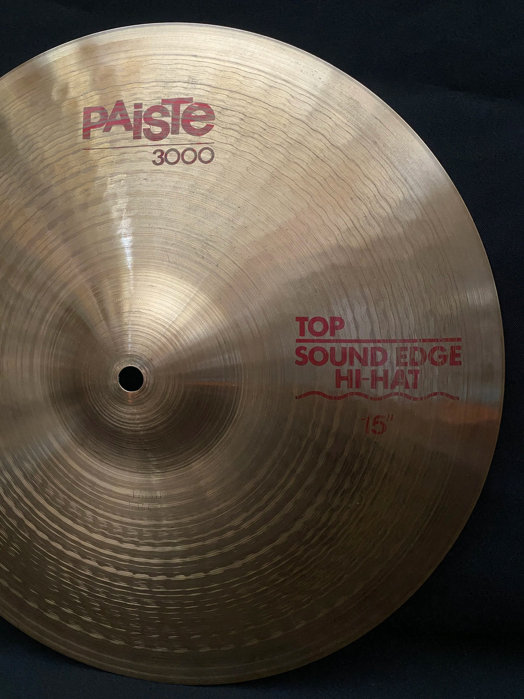 15" Paiste 3000 Sound Edge Hi-Hat 1390 - 1014 grams from 1986