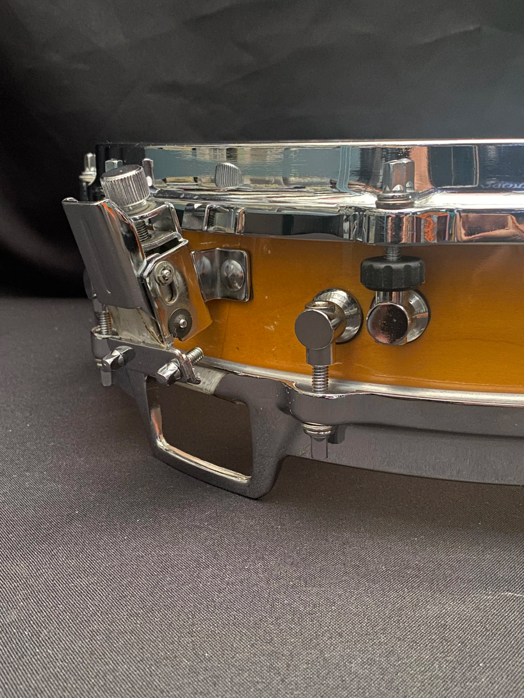 14" x 3,25" Tama AW523 Bird’s Eye Maple Amber Lacquer snare drum from 1989