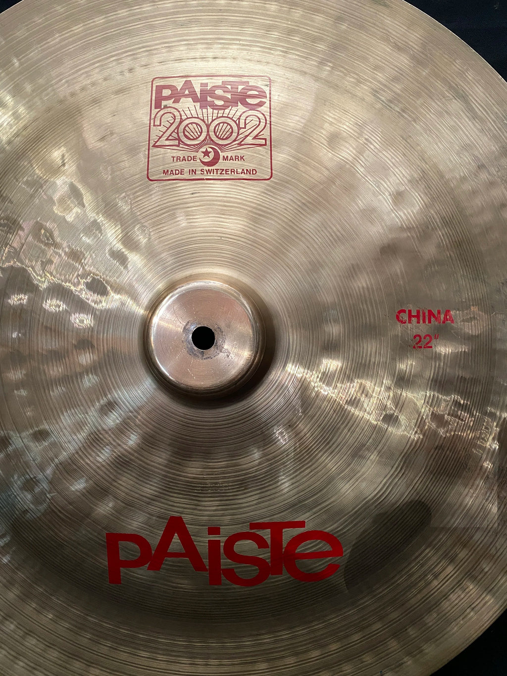 22" Paiste 2002 China 2448 grams from 2005