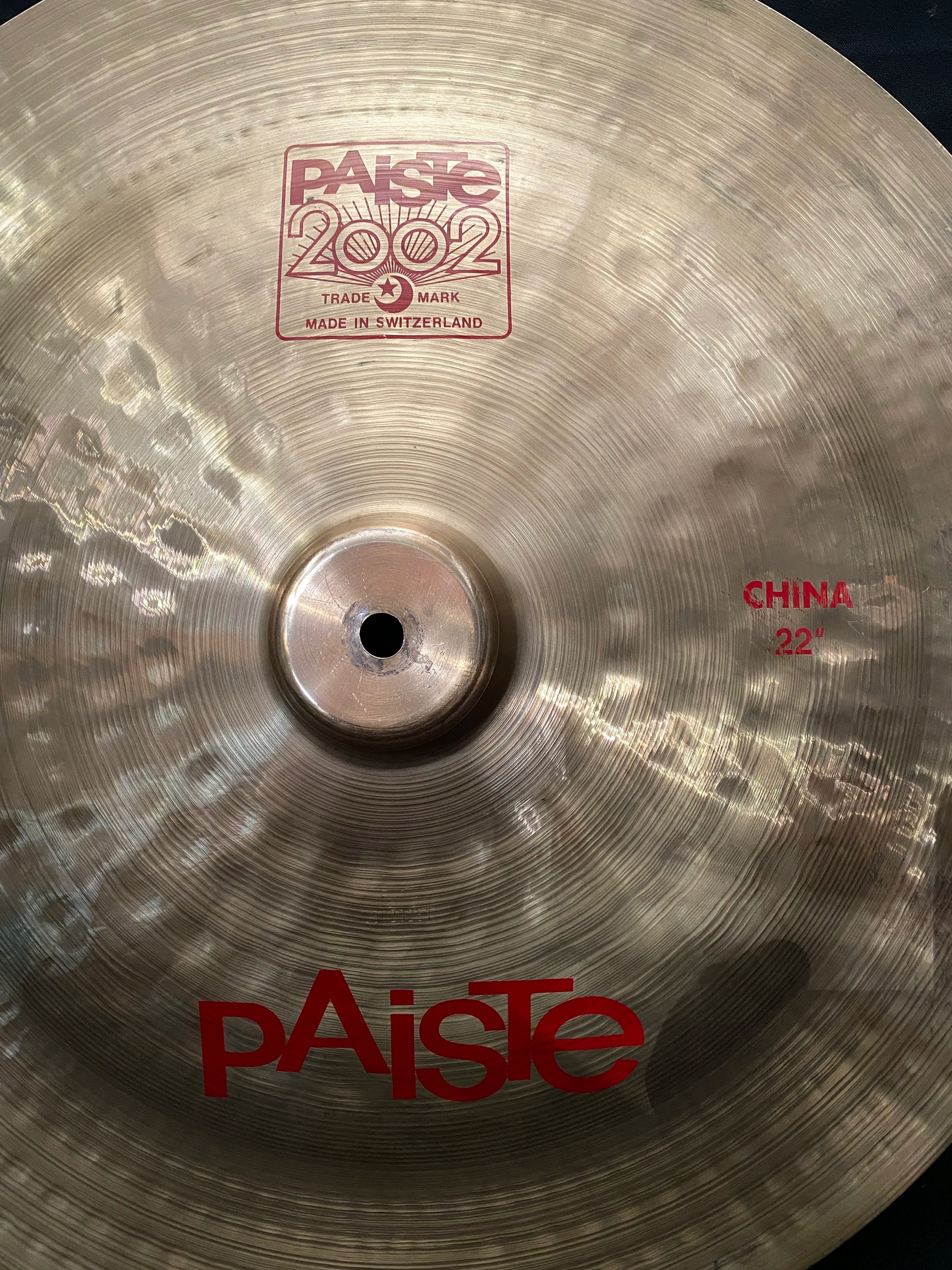 22" Paiste 2002 China 2448 grams from 2005