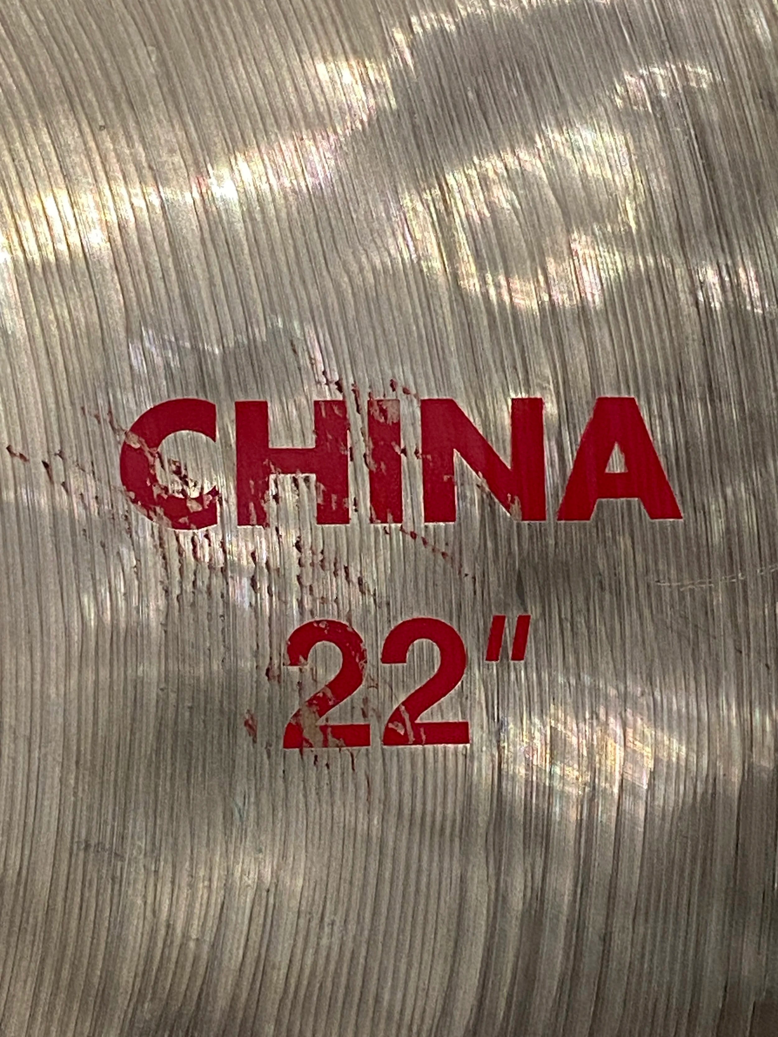 22" Paiste 2002 China 2448 grams from 2005