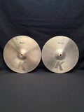 14" Zildjian K Hi Hats 1296- 1034 grams