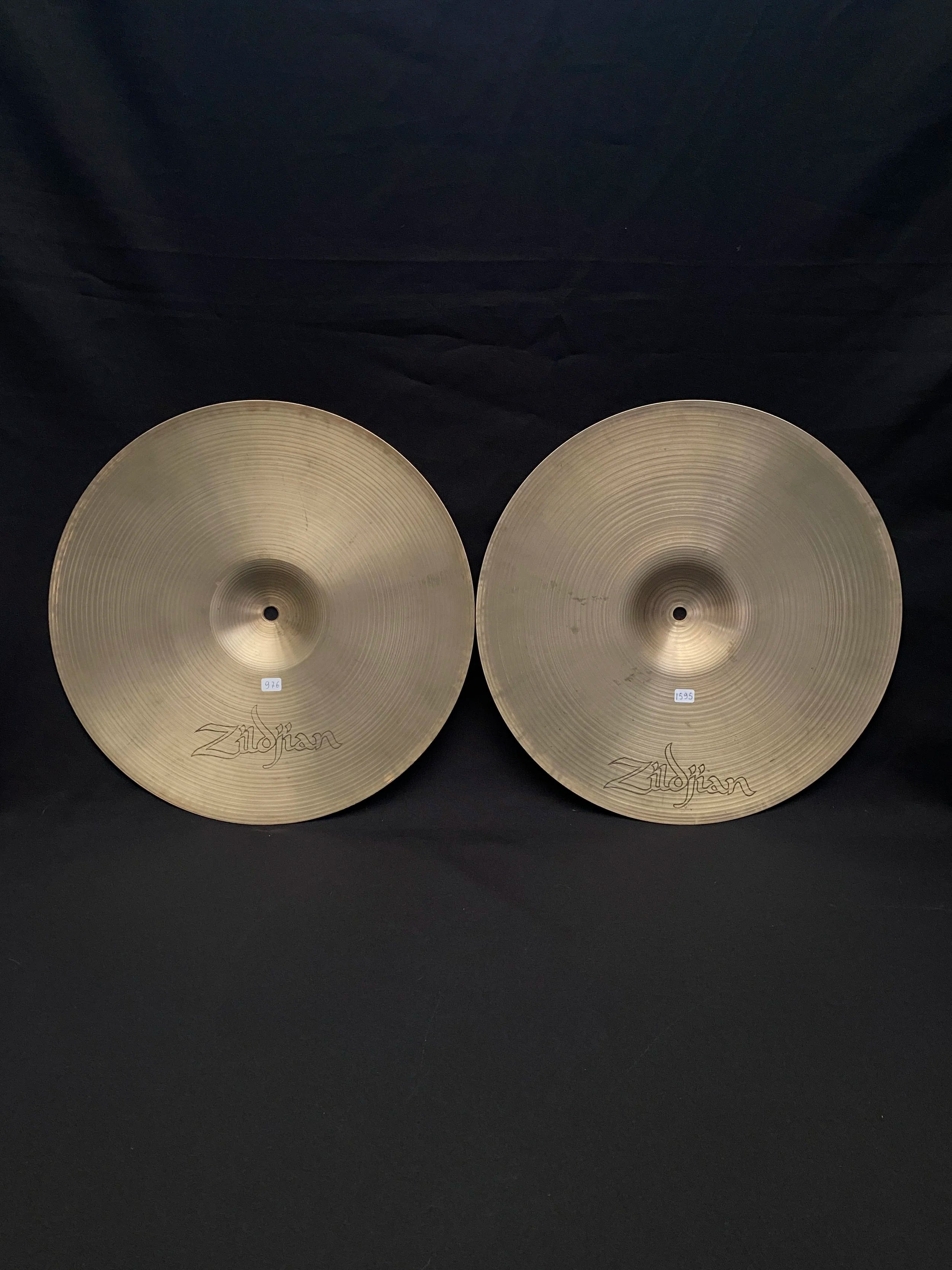 15" Zildjian Avedis Hi-Hat hollow logo from 1970's 1595-976 grams