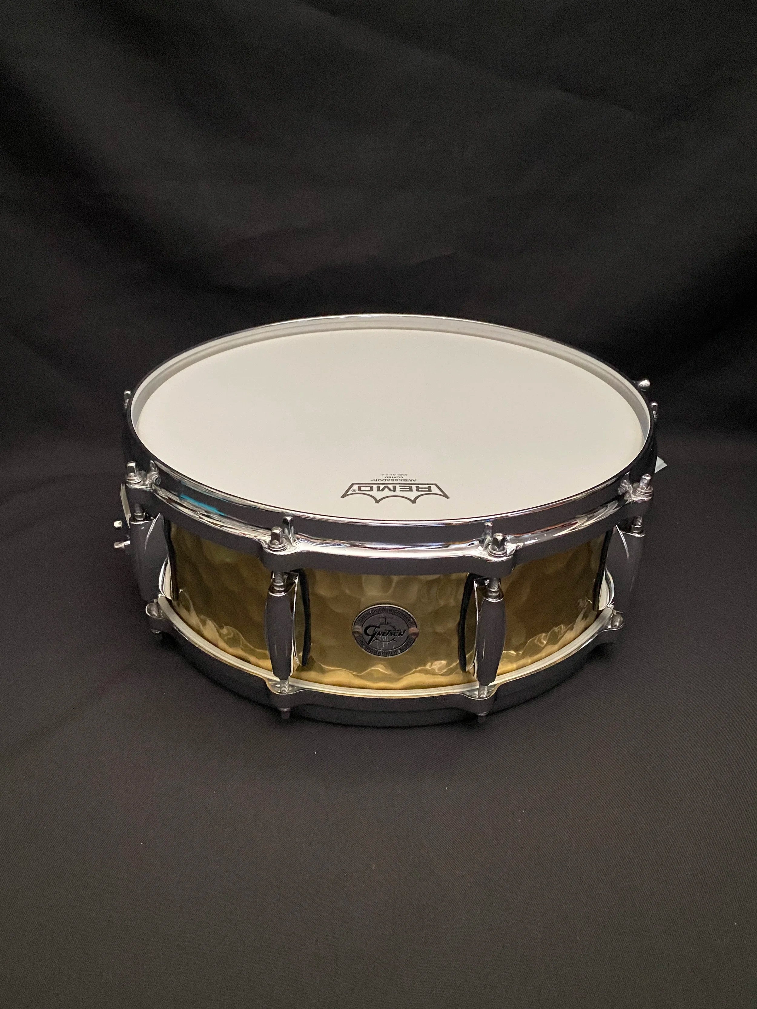 Gretsch Full Range Hammered Brass 14" x 5" Snare Drum