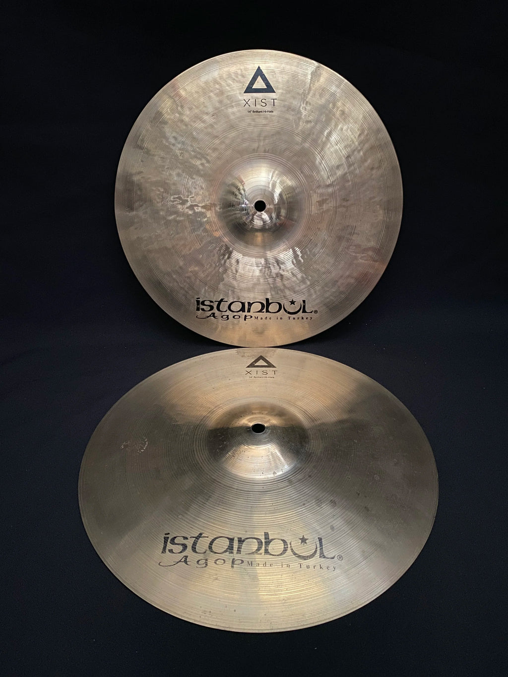 14" Istanbul Agop XIST Brilliant Hi-Hats 1189 - 967 grams