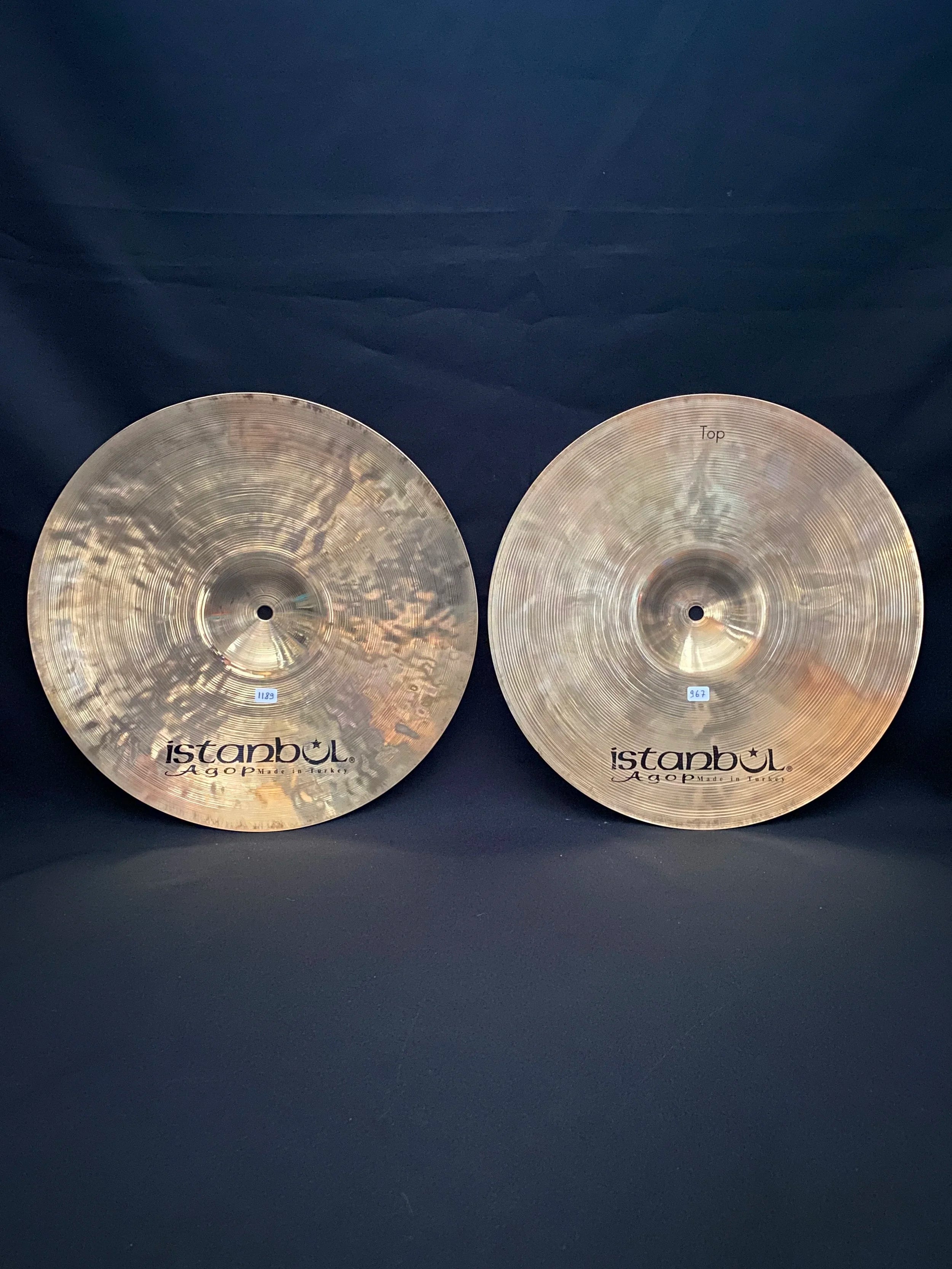 14" Istanbul Agop XIST Brilliant Hi-Hats 1189 - 967 grams