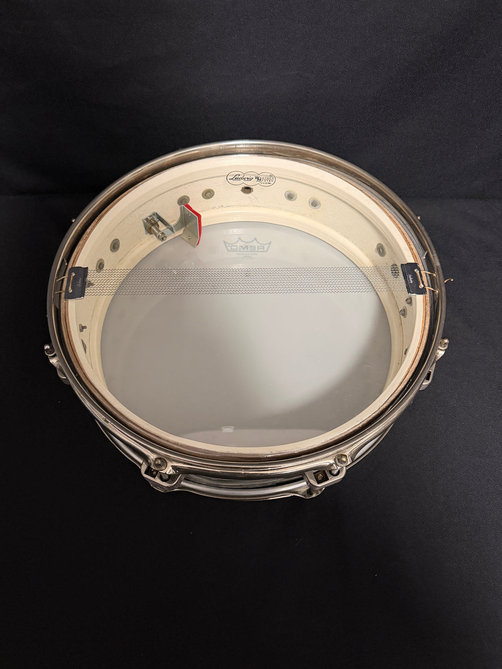 1964 Ludwig Downbeat 14"x 4" snare drum Black Oyster Pearl