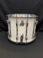 Ludwig Marching Drum 15" x 12" White Cortex from 1981-82