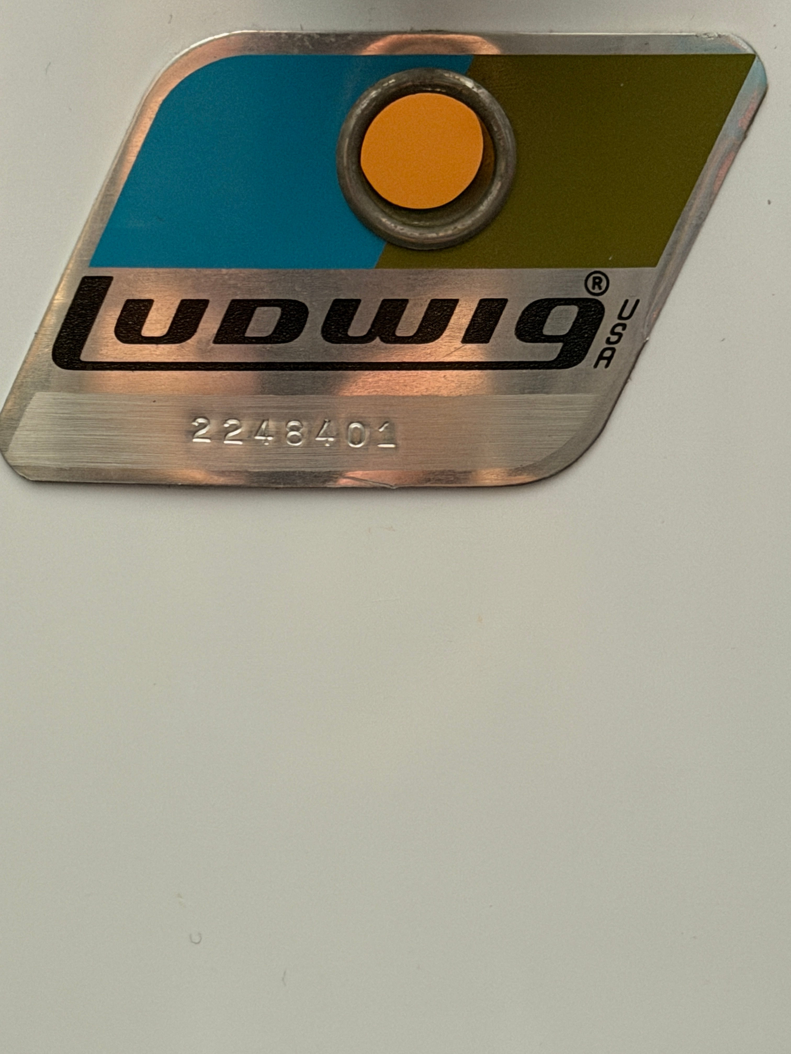 Ludwig Marching Drum 15" x 12" White Cortex from 1981-82