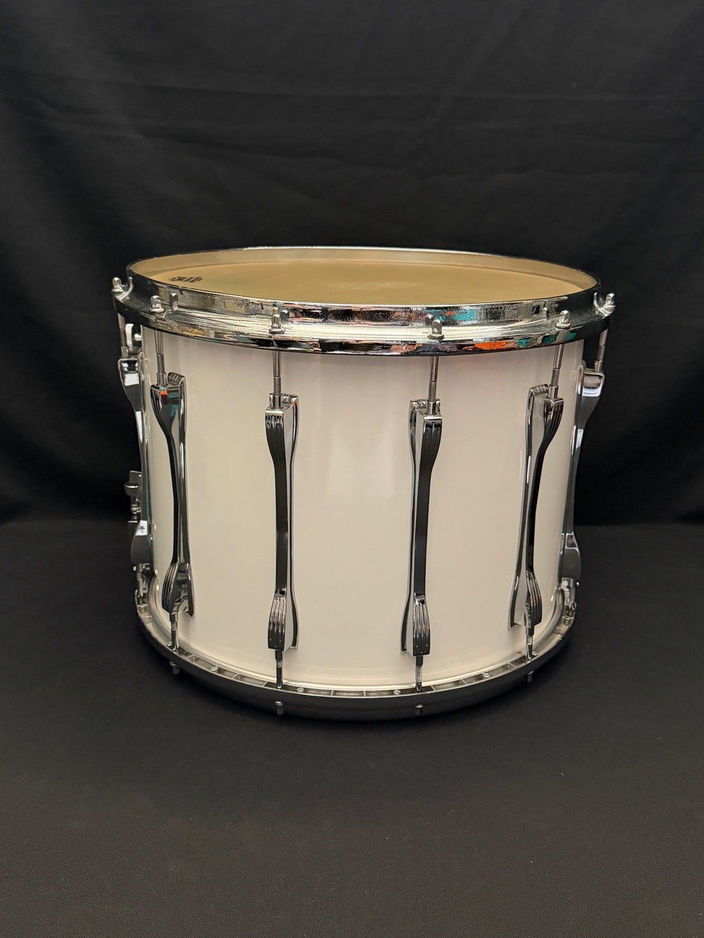 Ludwig Marching Drum 15" x 12" White Cortex from 1981-82