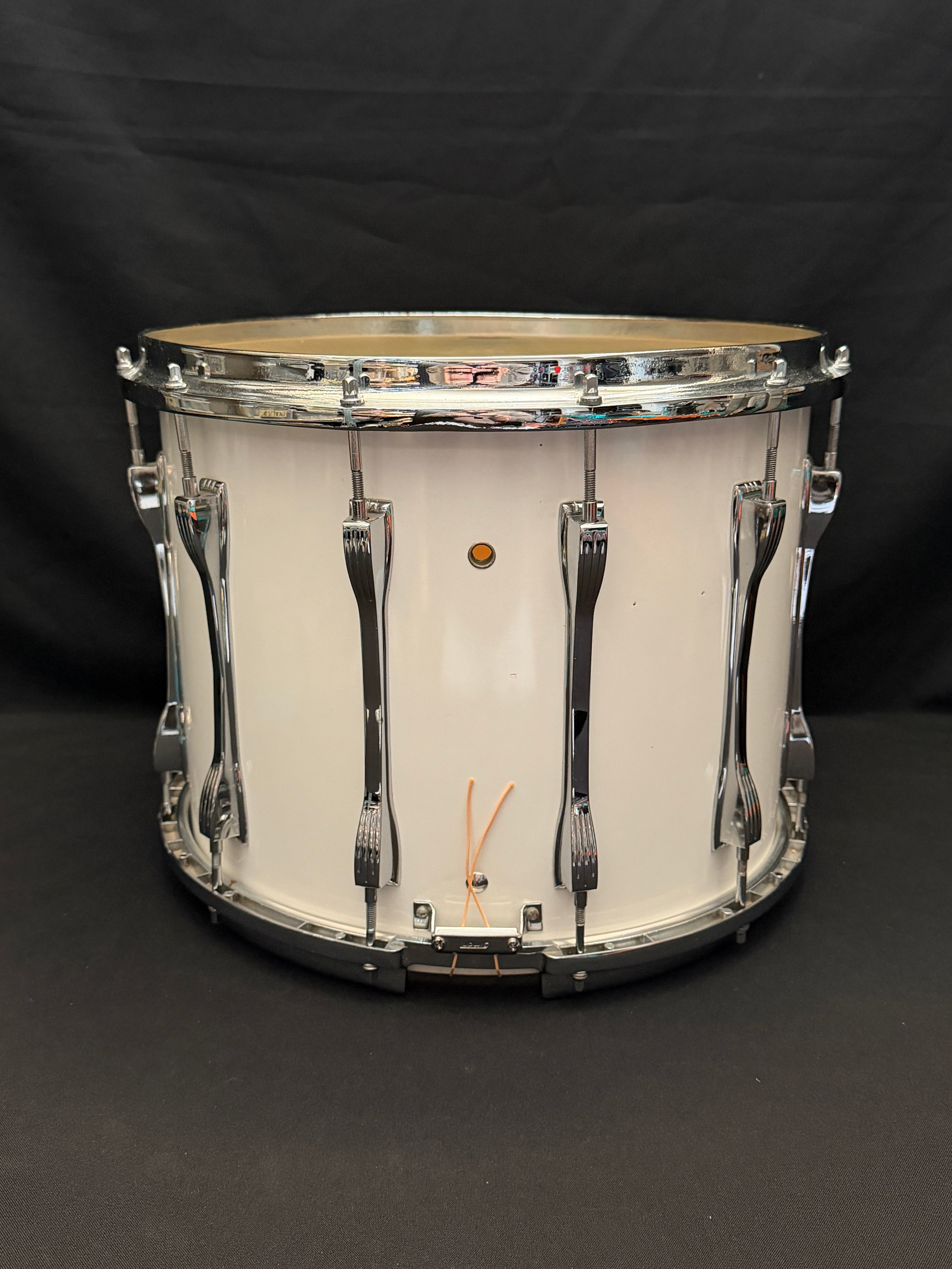 Ludwig Marching Drum 15" x 12" White Cortex from 1981-82