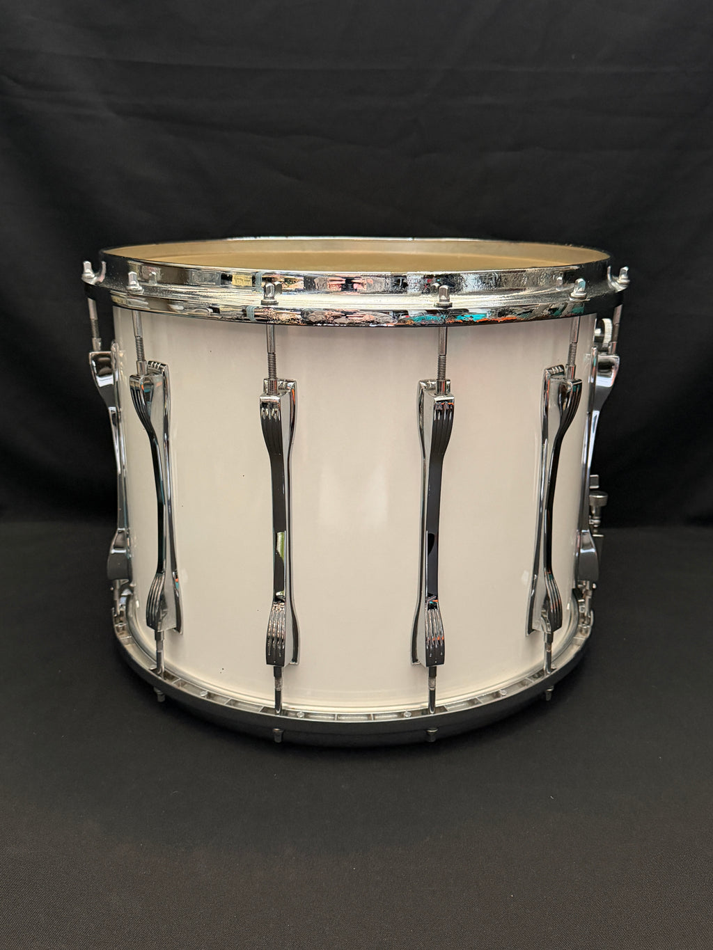Ludwig Marching Drum 15" x 12" White Cortex from 1981-82