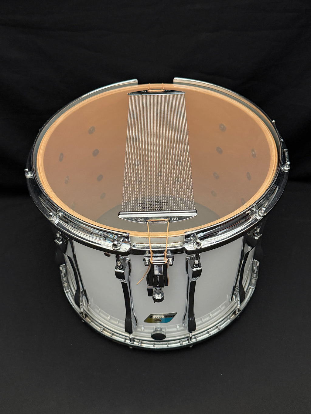 Ludwig Marching Drum 15" x 12" White Cortex from 1981-82