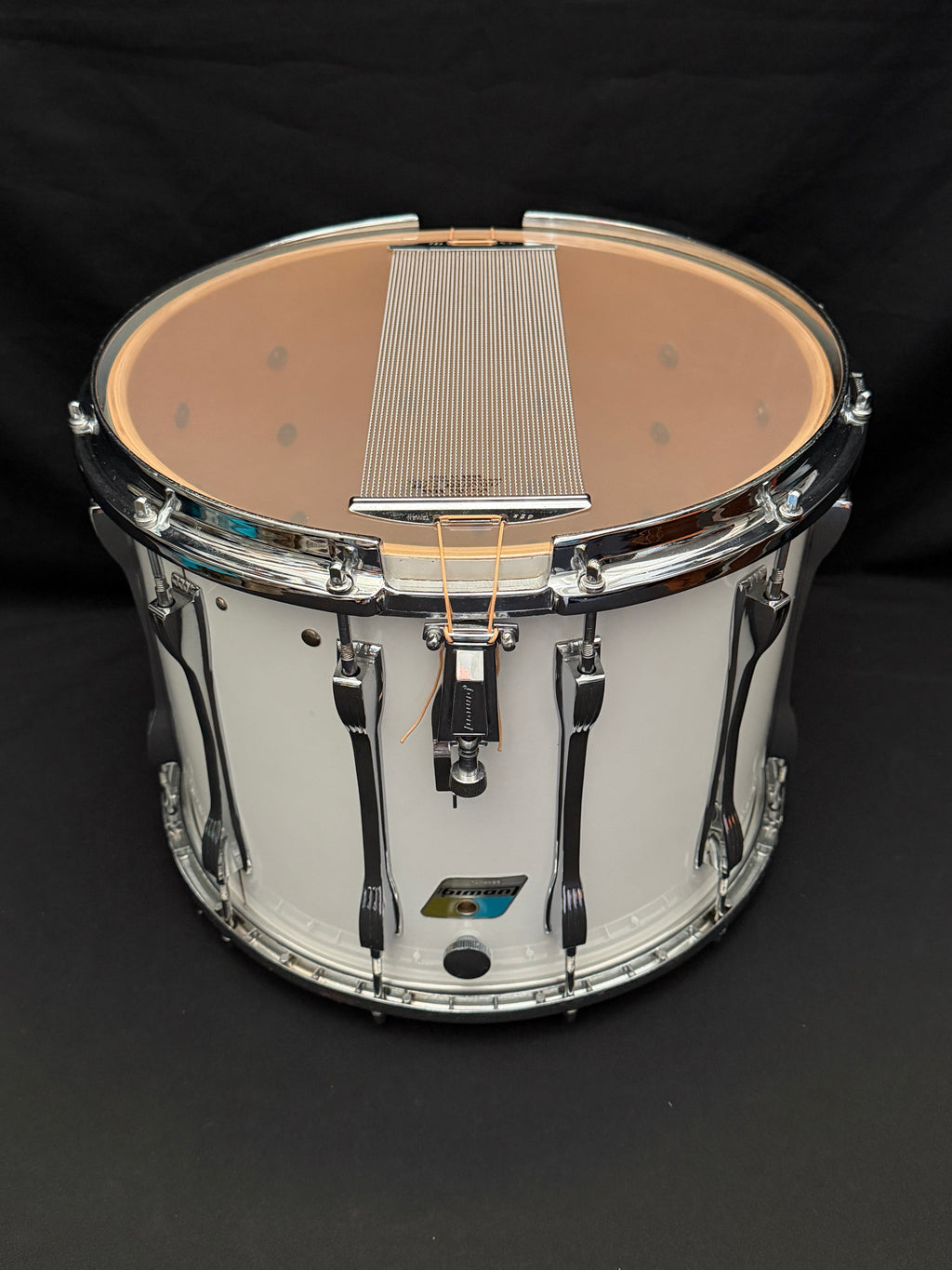 Ludwig Marching Drum 15" x 12" White Cortex from 1981-82