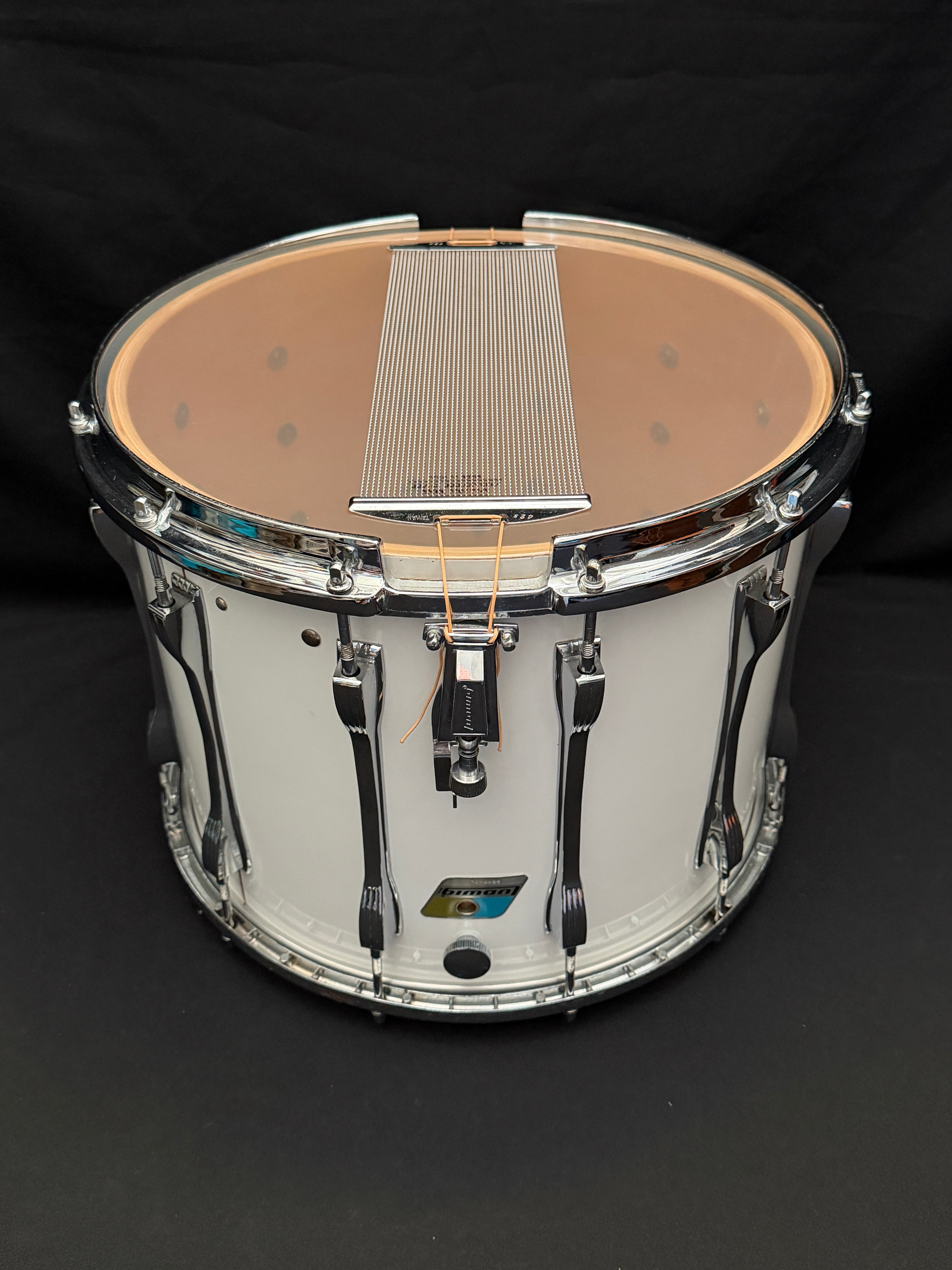 Ludwig Marching Drum 15" x 12" White Cortex from 1981-82