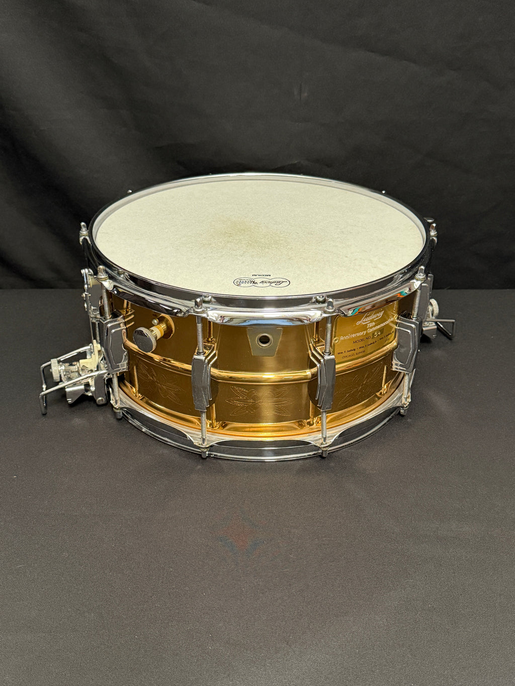 Ludwig 75th. Anniversary 14" x 6,5" Bronze snare drum Super Sensitive from 1984
