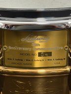 Ludwig 75th. Anniversary 14" x 6,5" Bronze snare drum Super Sensitive from 1984