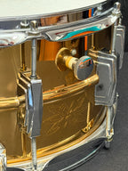 Ludwig 75th. Anniversary 14" x 6,5" Bronze snare drum Super Sensitive from 1984