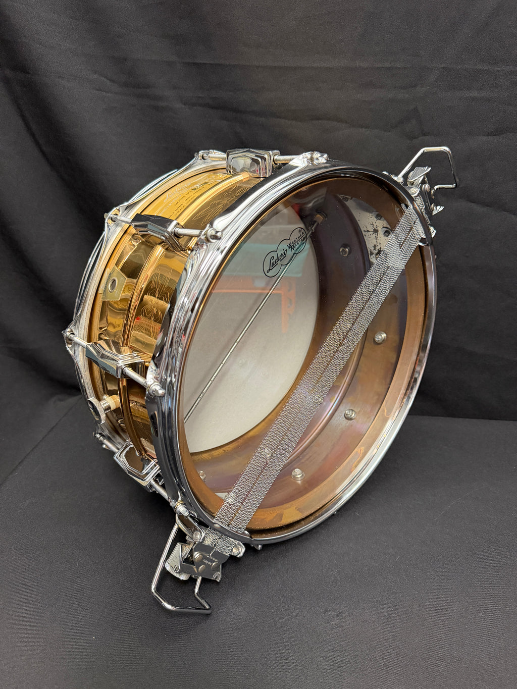 Ludwig 75th. Anniversary 14" x 6,5" Bronze snare drum Super Sensitive from 1984