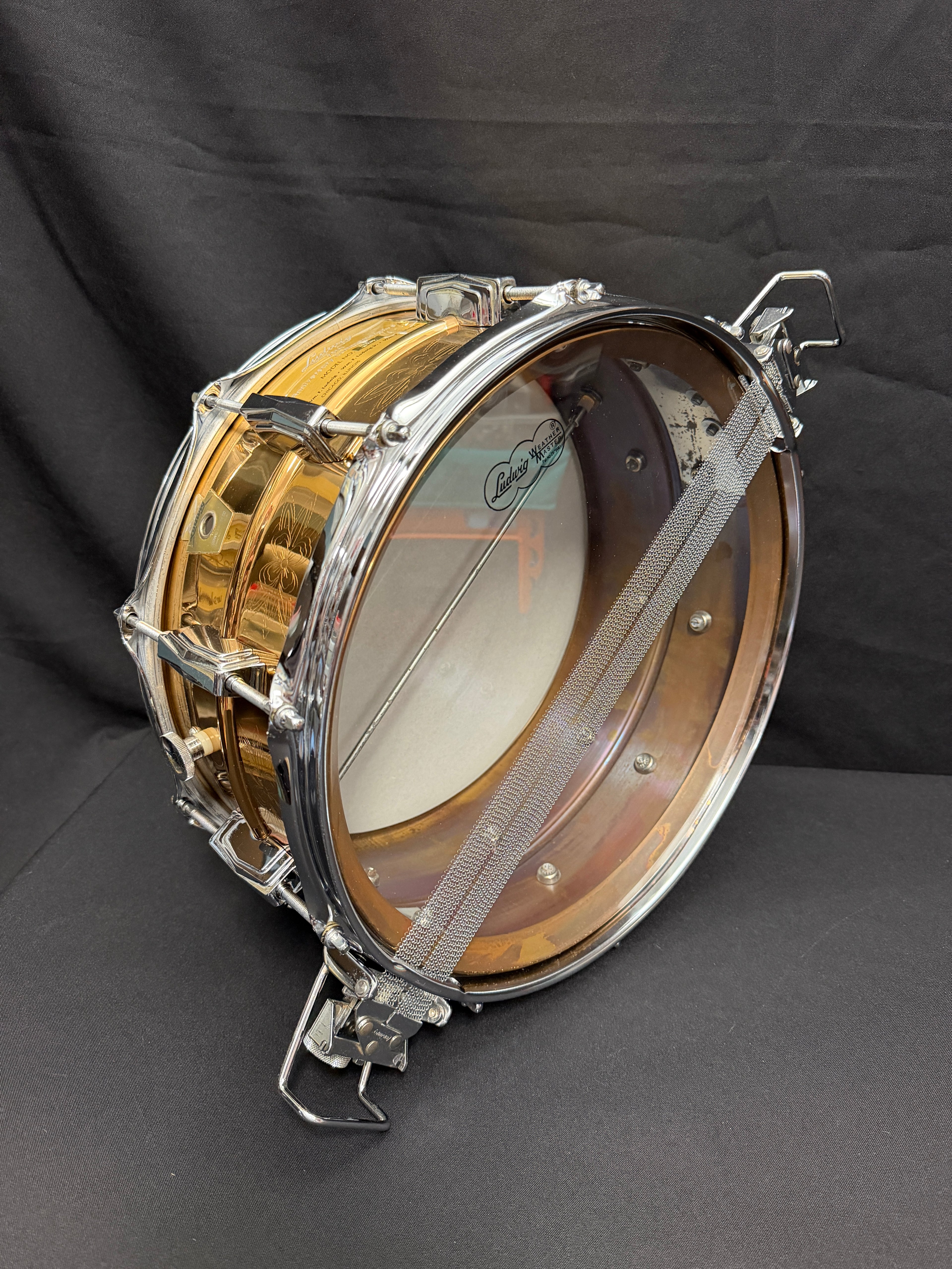 Ludwig 75th. Anniversary 14" x 6,5" Bronze snare drum Super Sensitive from 1984