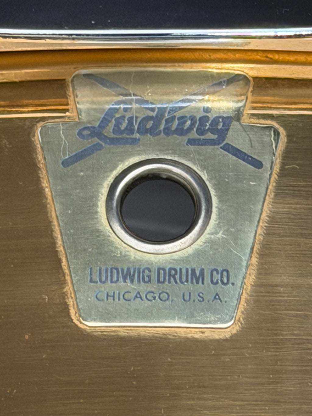 Ludwig 75th. Anniversary 14" x 6,5" Bronze snare drum Super Sensitive from 1984